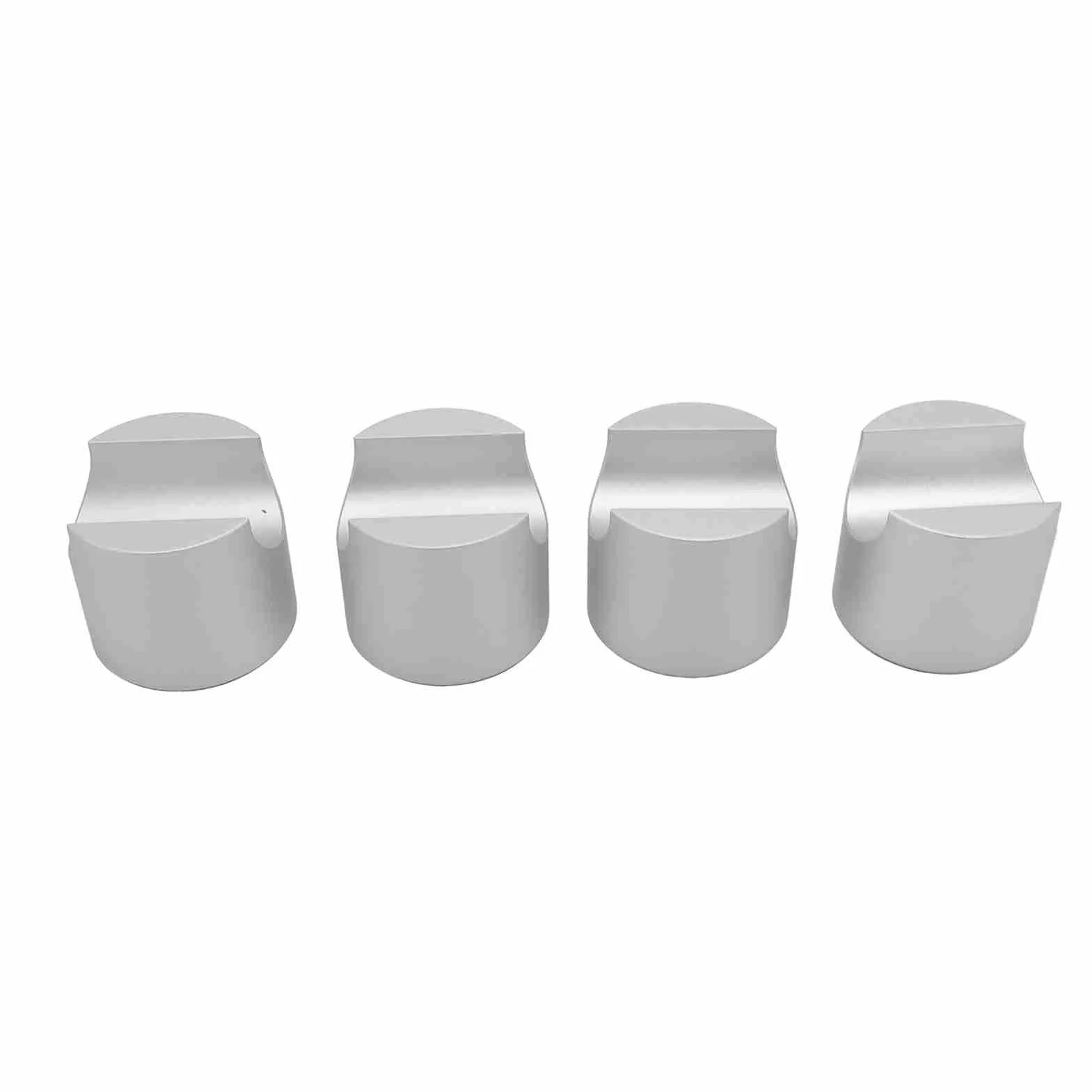 KUIDAMOS Zacisk Kablowy HiFi ze Stopu Aluminium Kabel Głośnikowy Mocy Klips Pionowy do Kina Domowego, Odtwarzacza CD DVD 4szt (Srebrny)