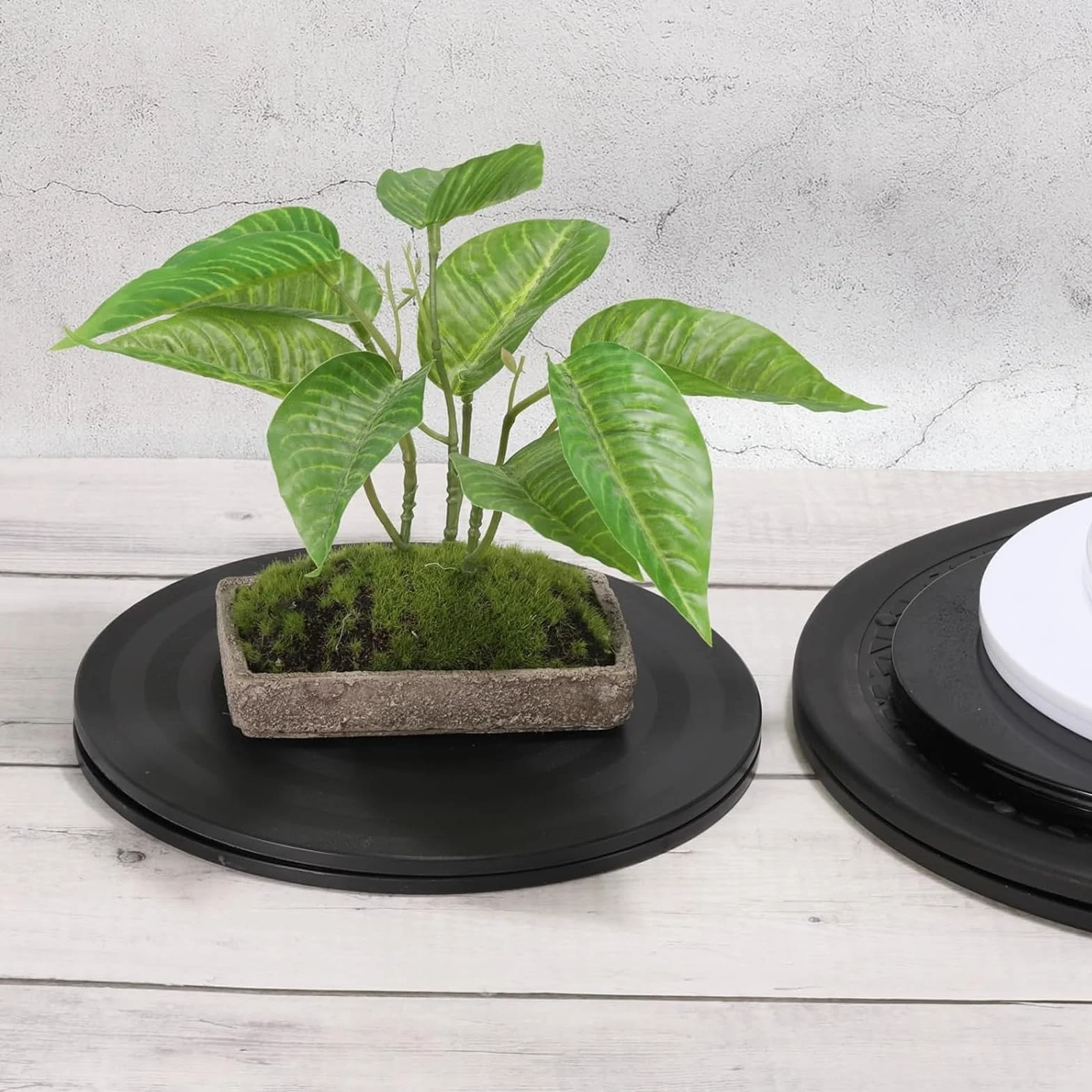 2 szt. Obrotowy stojak o 360° z łożyskami kulkowymi, obrotowa podstawa do telewizora, 20 cm, talerz obrotowy, rośliny doniczkowe, głośniki, laptopy, monitory, przedmioty rzemieślnicze