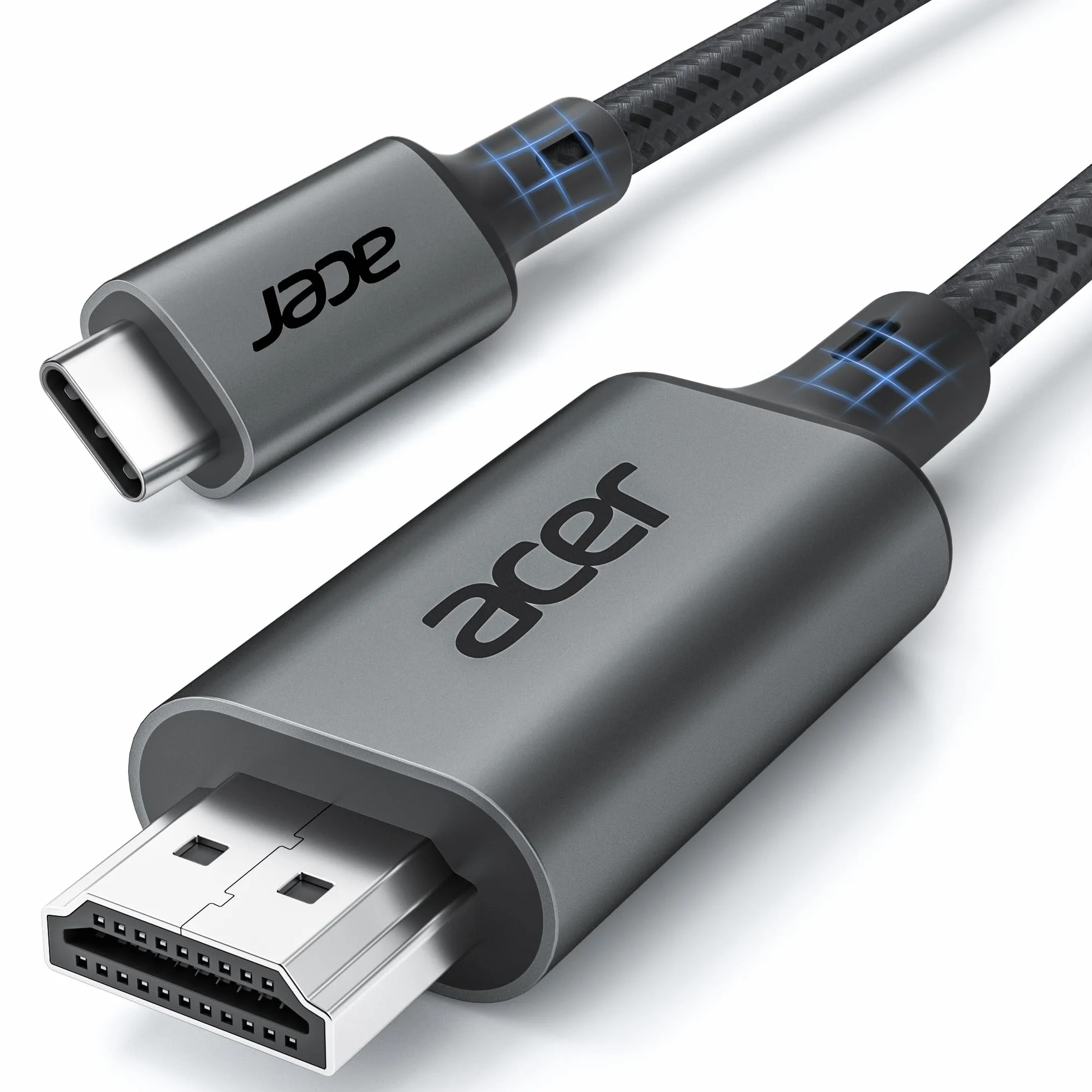 Acer Kabel USB C do HDMI 4K@60Hz Thunderbolt 3/4 Aluminium Nylon 2m