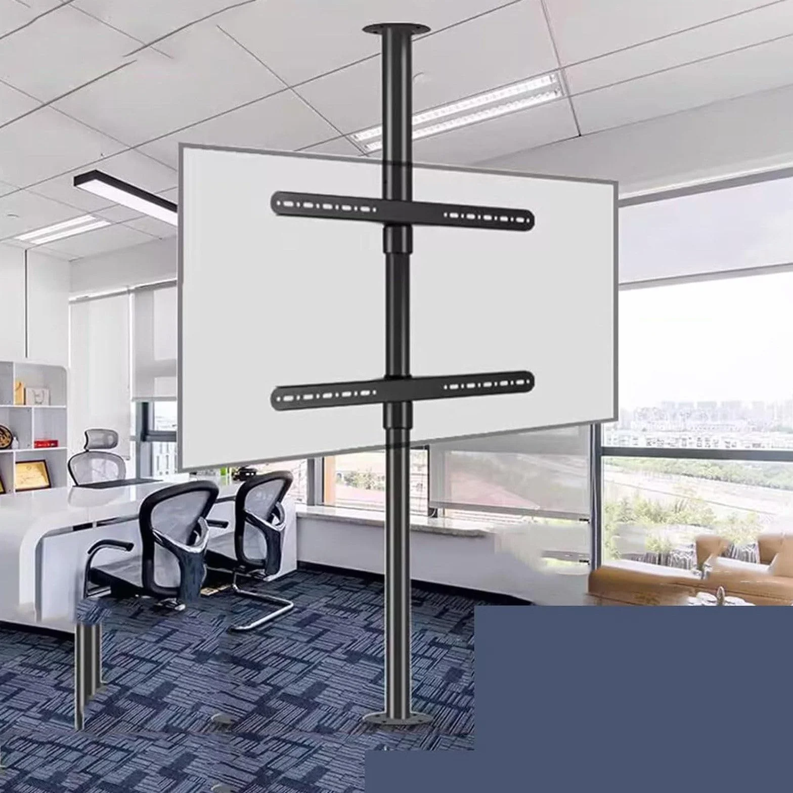 Uchwyt ścienny do telewizora z regulacją wysokości, stojak obrotowy o 360 stopni do obrotowej ścianki działowej, nadaje się do różnych instalacji domowych