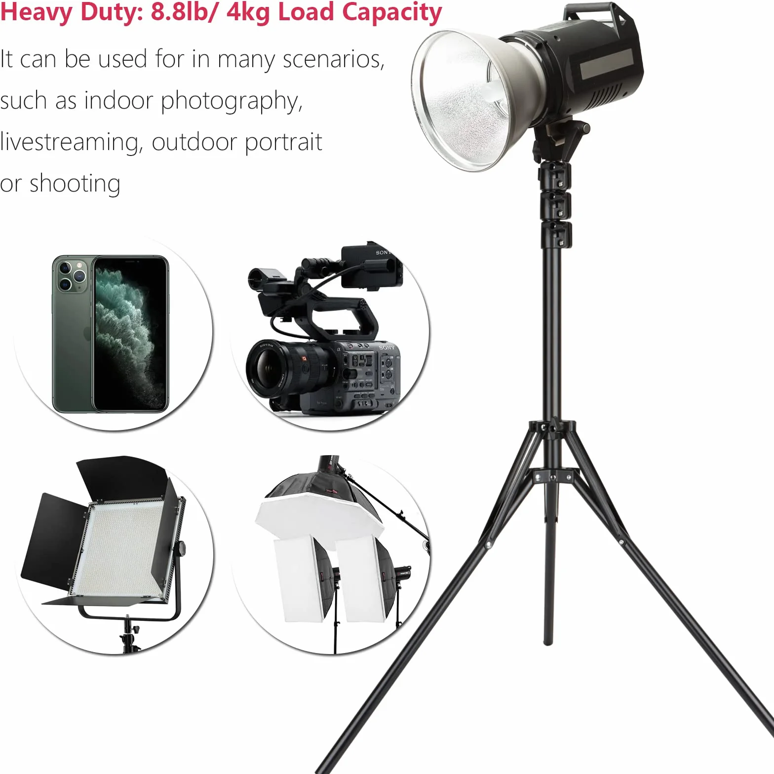 EOTO LIGHT Fotografia stojak na statyw