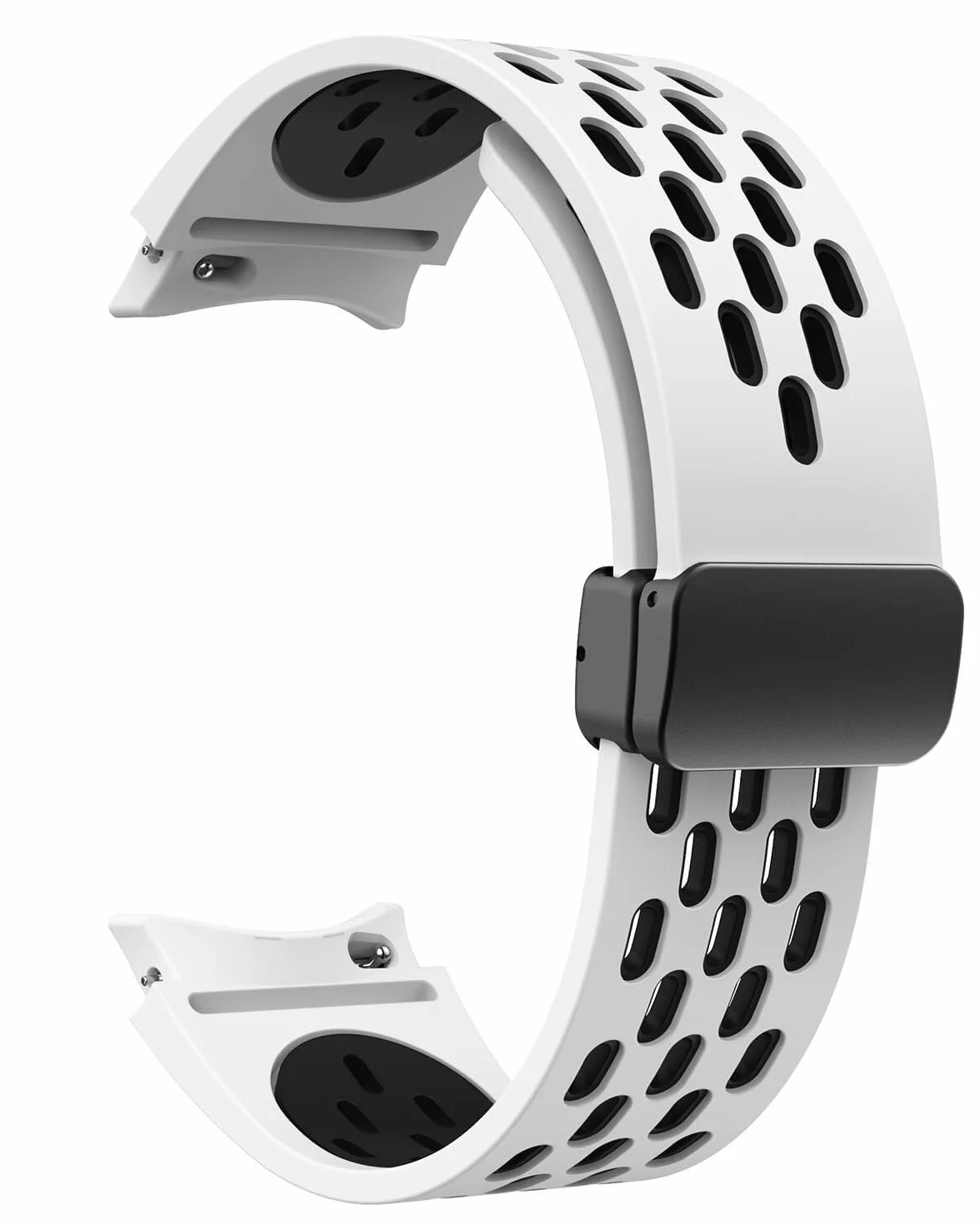 Do Galaxy Watch 6 40 mm 44 mm/Watch 6 Classic 43 mm 47 mm/Watch 5 Pro 45 mm/Watch 4 Classic 42 mm 46 mm/Watch 5/4 40 mm 44 mm, 20 mm oddychające silikonowe paski sportowe
