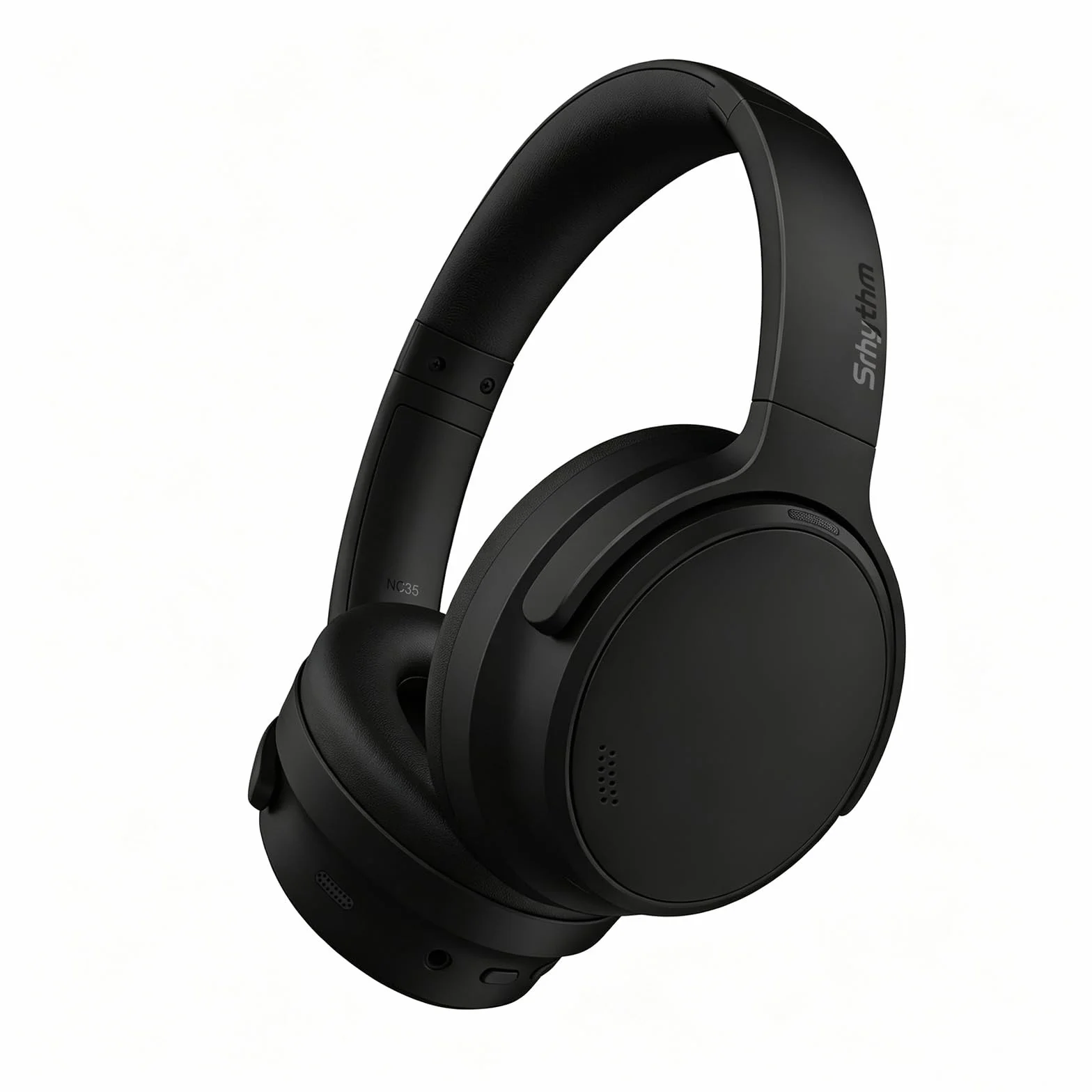Srhythm NiceComfort 35 (2. Generacja) Hybrydowe słuchawki z redukcją szumów, bezprzewodowa technologia Bluetooth 6.0, 5 mikrofonów z funkcją ENC, przezroczystość, czas odtwarzania 140 godzin