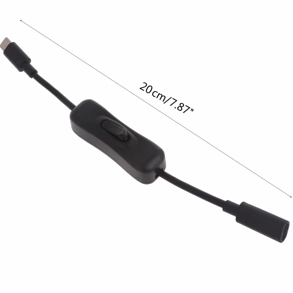 Przedłużacz USB C z przełącznikami rzędowymi na 4 tablety