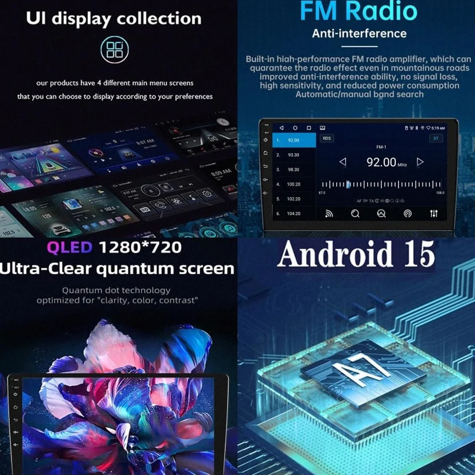 Car Stereo dla Chery Cowin Show Jet 2020-2022 Android 15 9 Inch In-Cell Touch Scree Car Player with Wireless Carplay Android Auto For, 8 Core 6G+128G