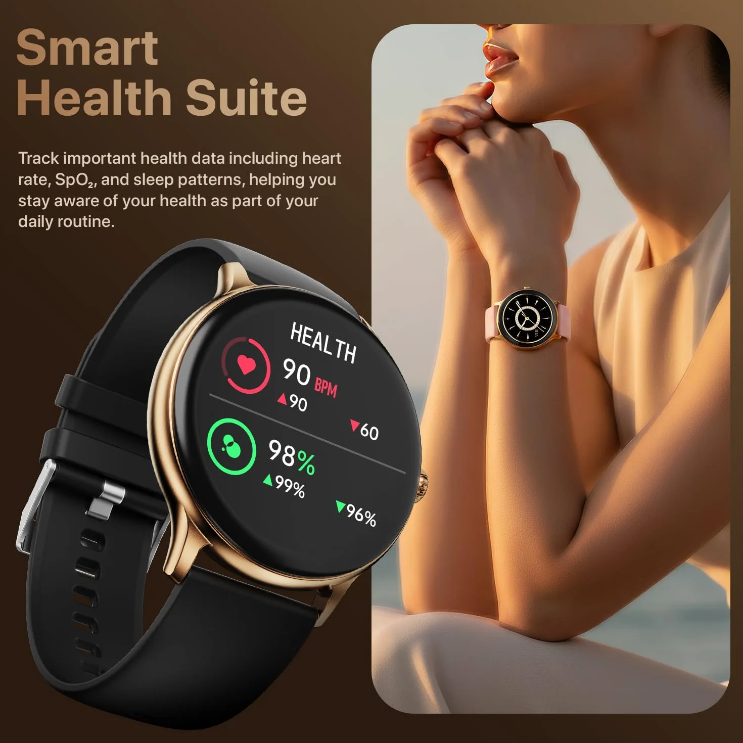 Fire-Boltt Phoenix Pro Smart Watch 3.5 cm wyświetlacz HD, połączenia Bluetooth, asystent głosowy AI, 120 trybów sportowych, wodoodporność IP67, monitor SpO2, inteligentny zegarek dla mężczyzn i kobiet
