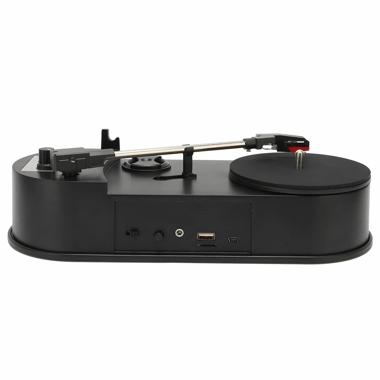 Cryfokt Gramofon Winylowy Gramofon Profesjonalny Konwerter USB 2.0 dla Miłośników Muzyki Mini Wygodna Obsługa Typu „plug and play” Wytrzymały materiał ABS