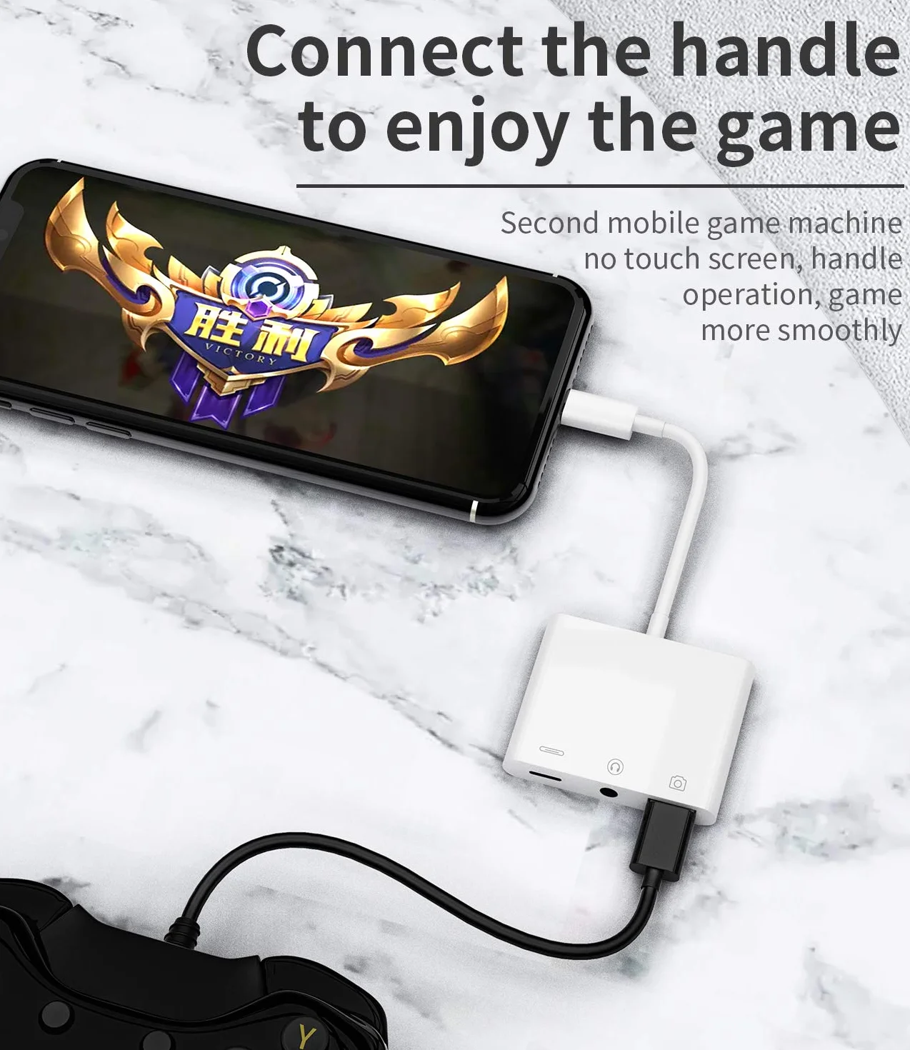 Certyfikowany przez dla Apple adapter do słuchawek dla iPhone audio 3,5 mm AUX Jack i przedłużacz ładowarki Dongle konwerter zestawu Lightning USB żeńskiego OTG kabel aparatu złącze pamięci splitter