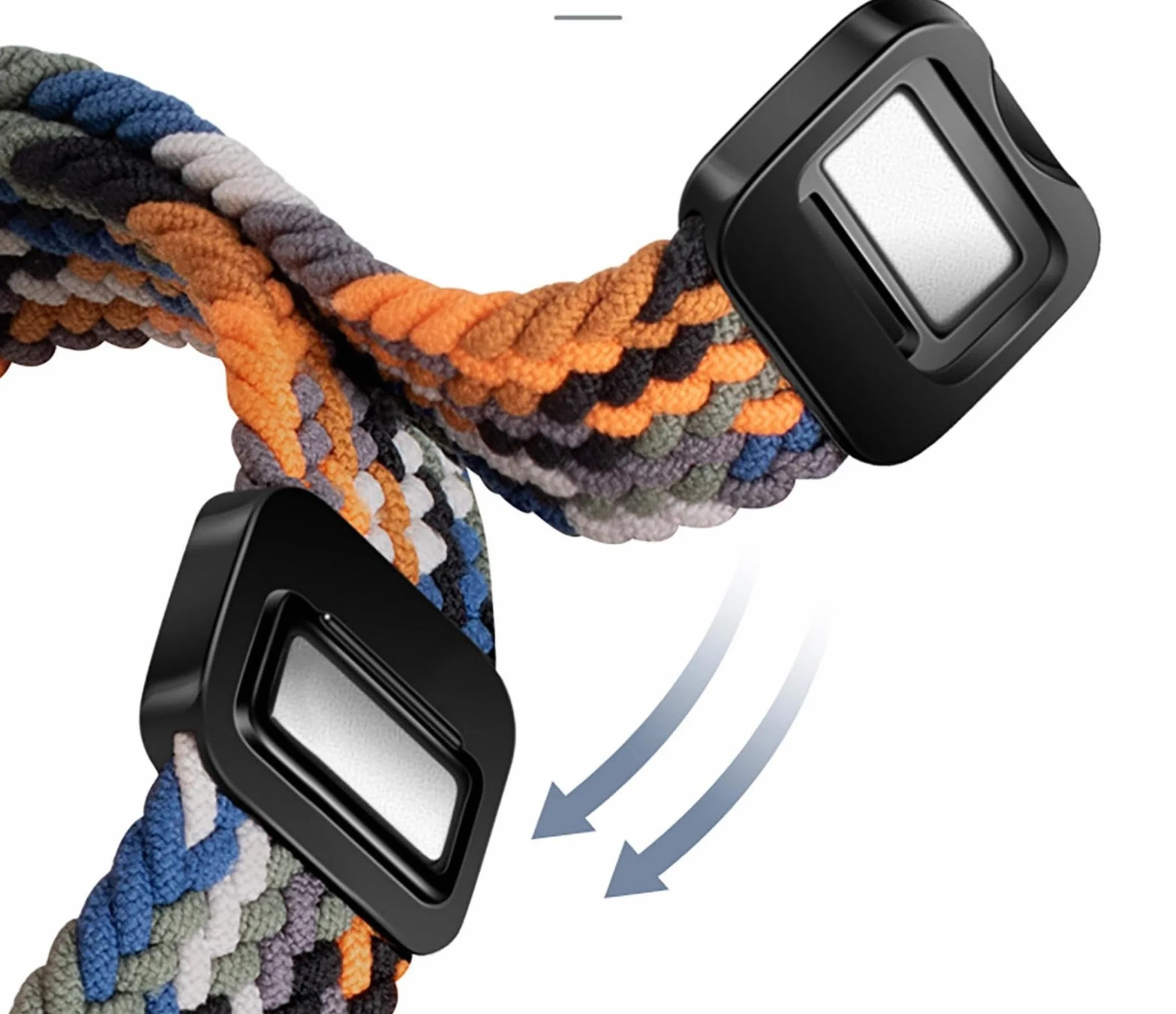 GIOPUEY Paski kompatybilne z Garmin Lily 2, miękki nylonowy tkany pasek [unisex] [Oddychający]