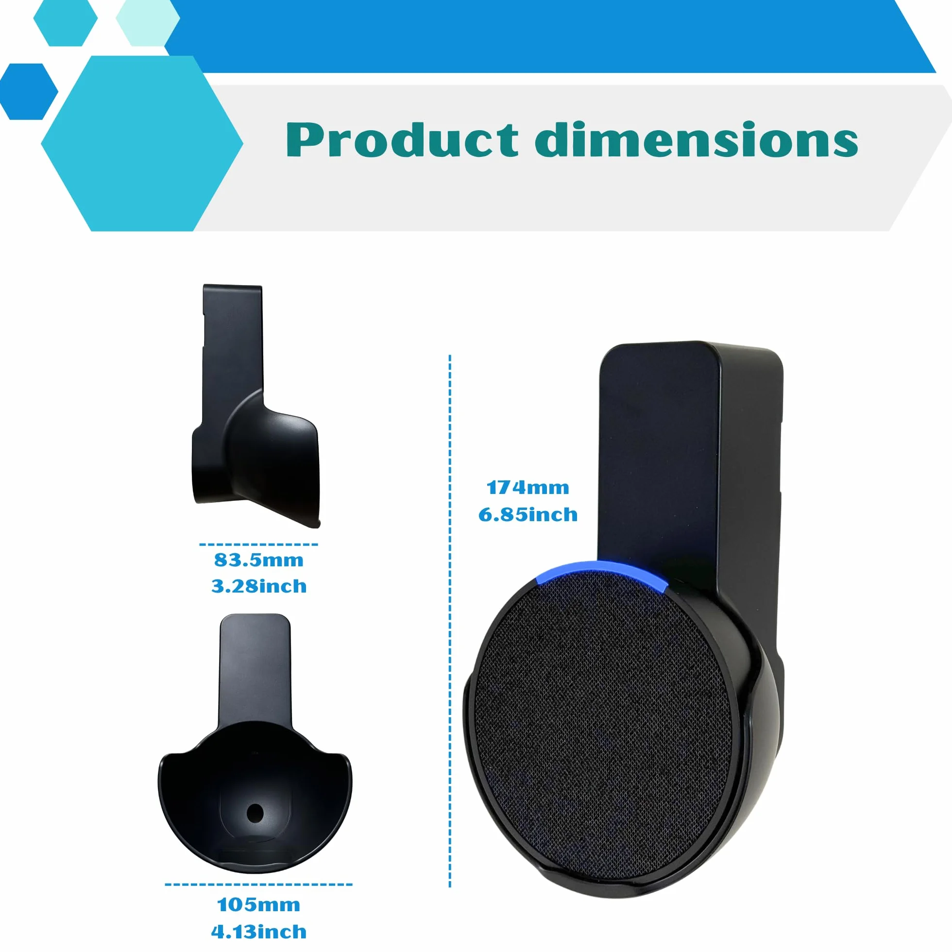 Sintron Smart Home uchwyt ścienny do Google & Pop (czarny)