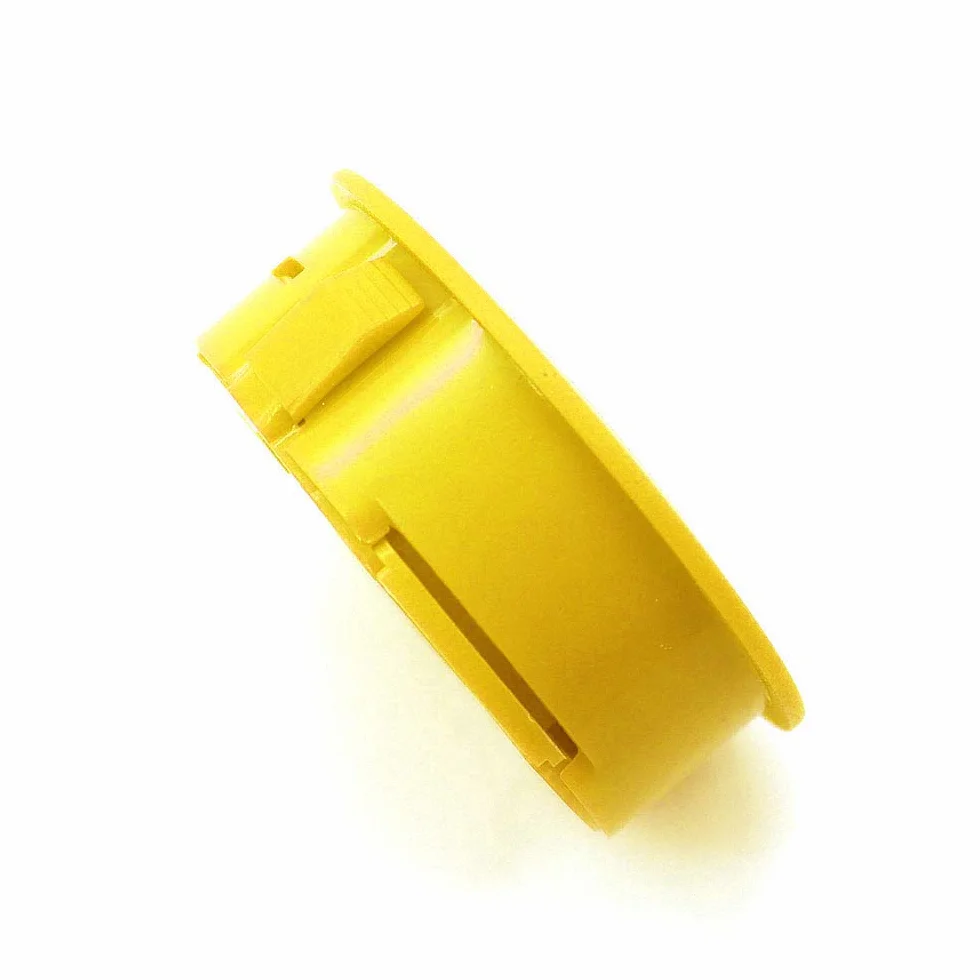 DollaTek 2 szt. Mini cyfrowy miernik temperatury LCD termometr higrometr okrągły - żółty