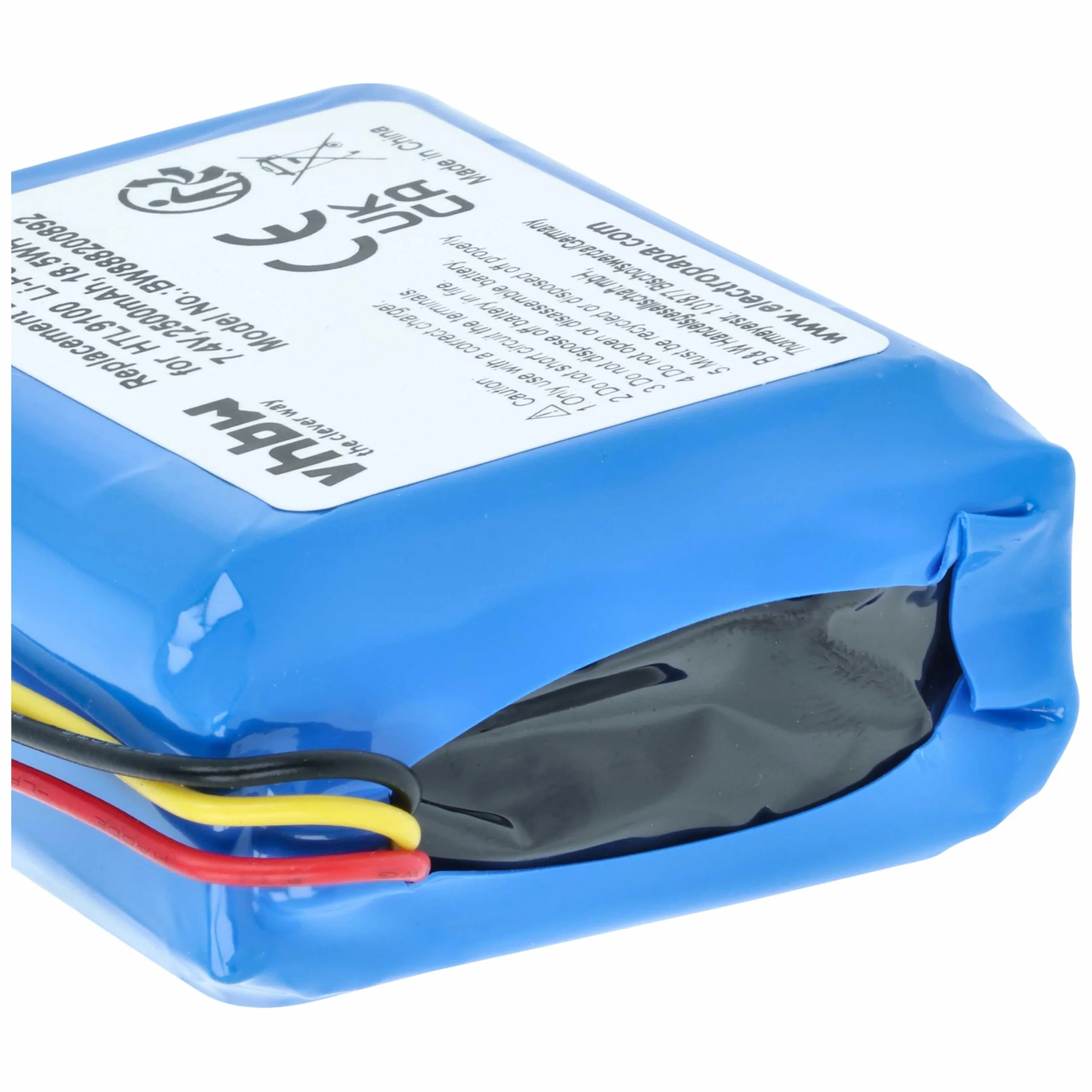 vhbw Bateria zamienna do Philips 104050-2S, 2ICP11/41/54 do głośników głośników głośników (2500 mAh, 7,4 V, litowo-polimerowy)