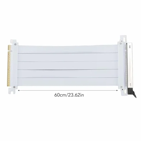 Kabel Pionowy PCIE 5.0 X16, Karta Graficzna PCIE 5.0 X16 o Szybkości 128 Gb/s, Elastyczny Kabel Przedłużający do Pionowego Montażu Karty Graficznej, Kompatybilny z