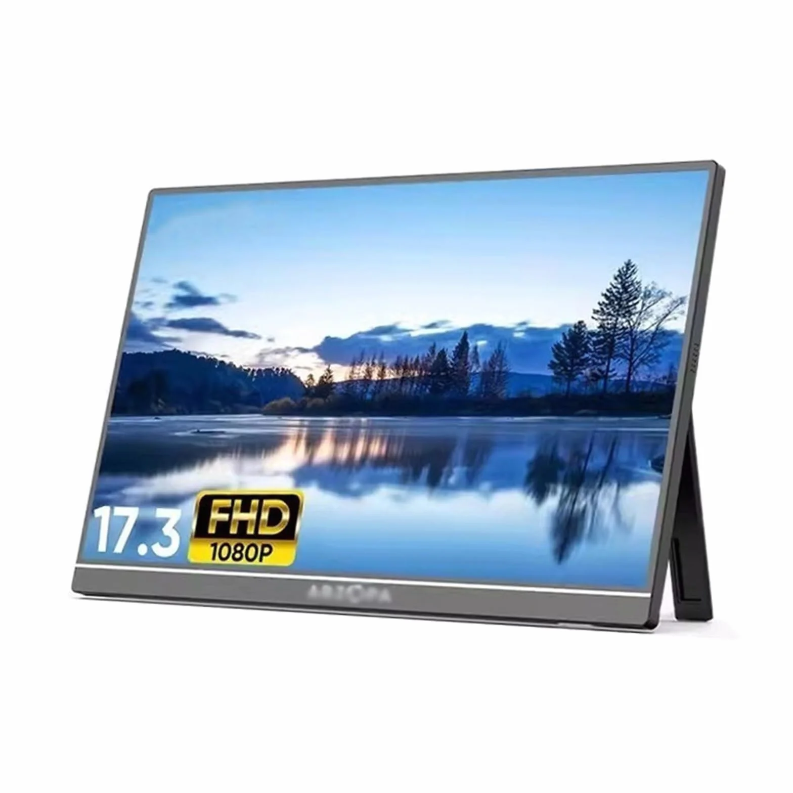 Monitor przenośny 17,3-calowy monitor z dużym ekranem Rozdzielczość 1920 * 1080 60 HZ IPS Ekran dodatkowy rozszerzający laptopa zewnętrzny hosta gier Monitor do laptopa
