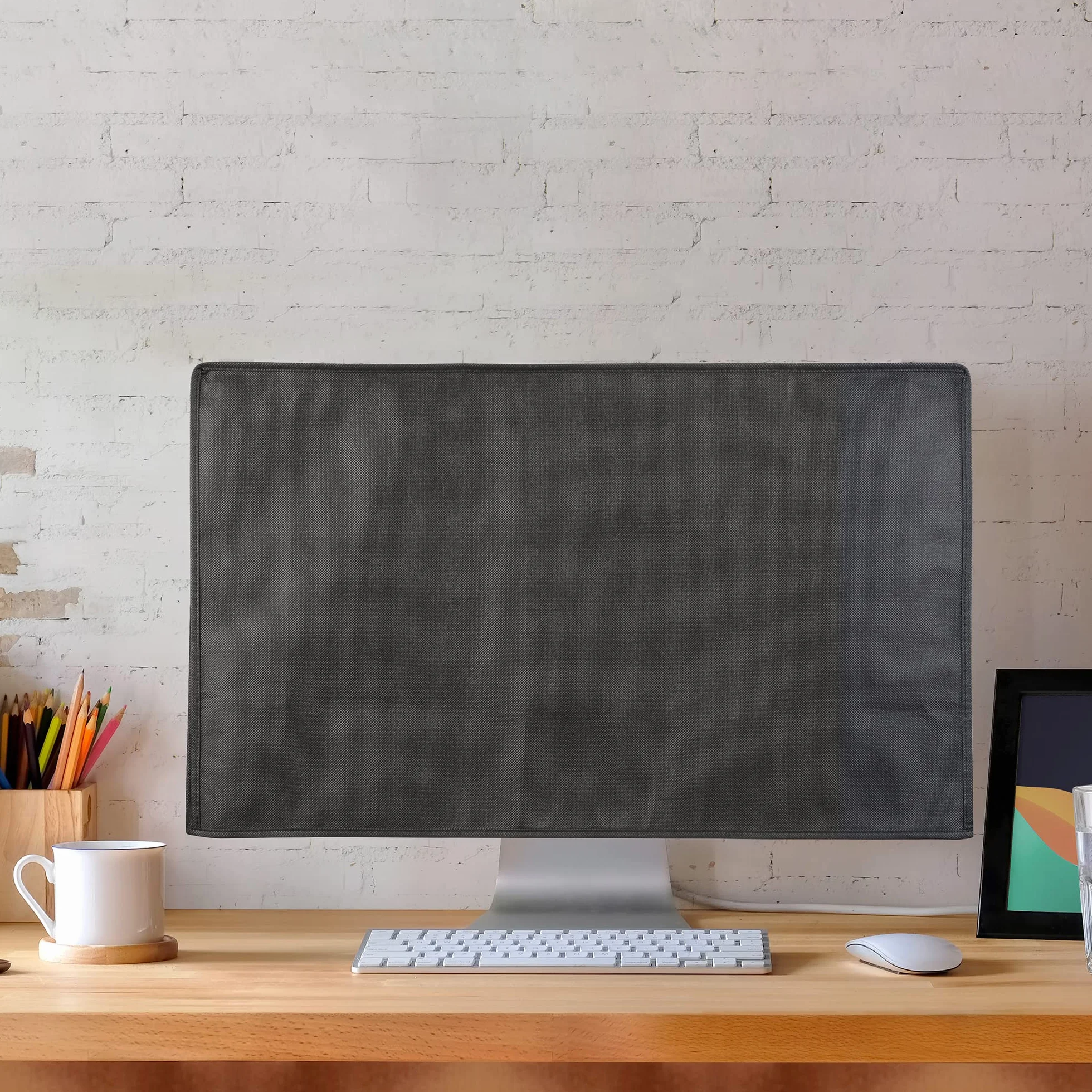 kwmobile Osłona monitora kompatybilna z Apple Studio Display - osłona przeciwpyłowa ekranu komputera - ciemnoszary