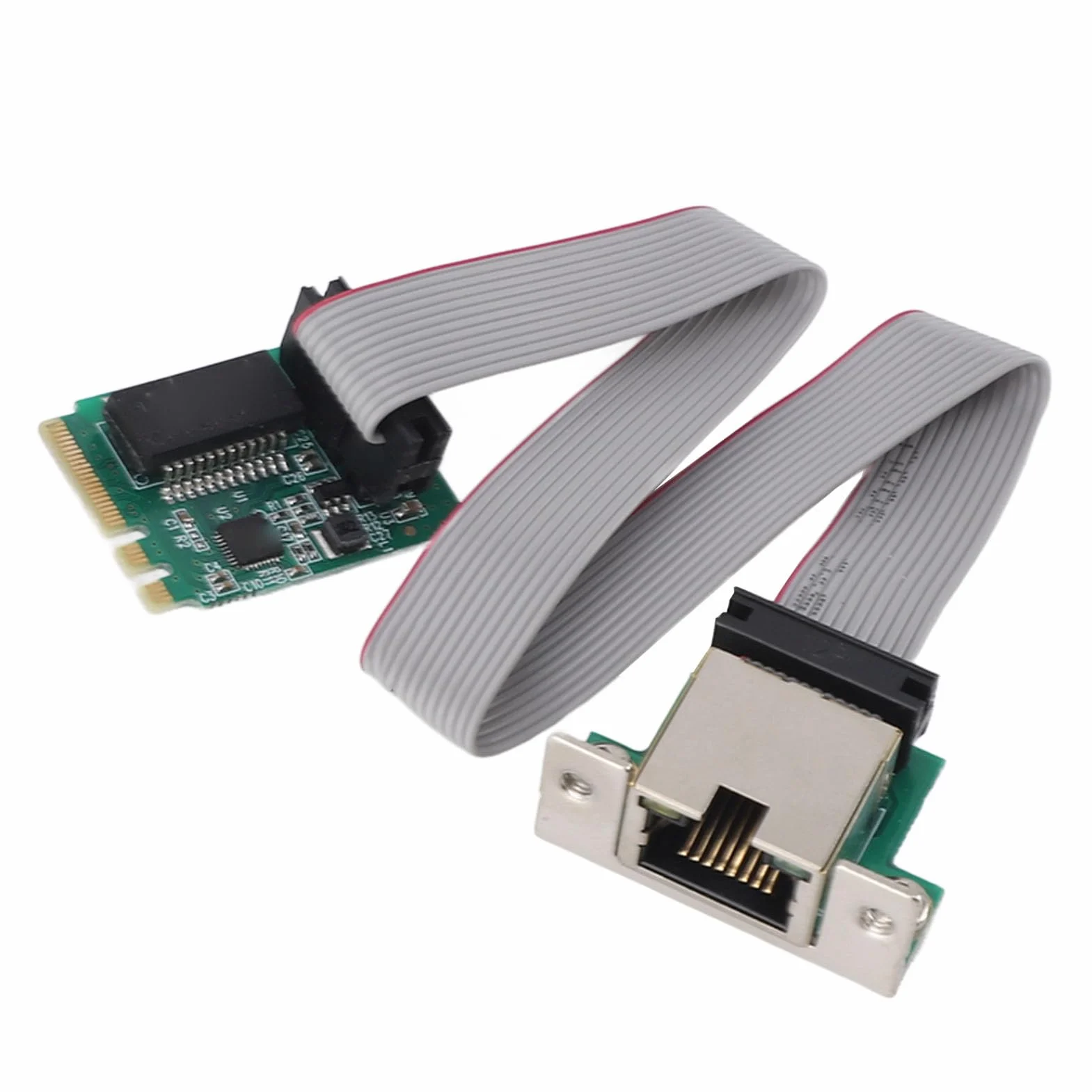 Karta Ethernet M.2 2.5G RTL8125B Karta Sieci Sterowania Przemysłowego Przemysłowa Karta Sieciowa PCIExpress RJ45 M.2 A E do Karty Gigabit Ethernet RTL8111H