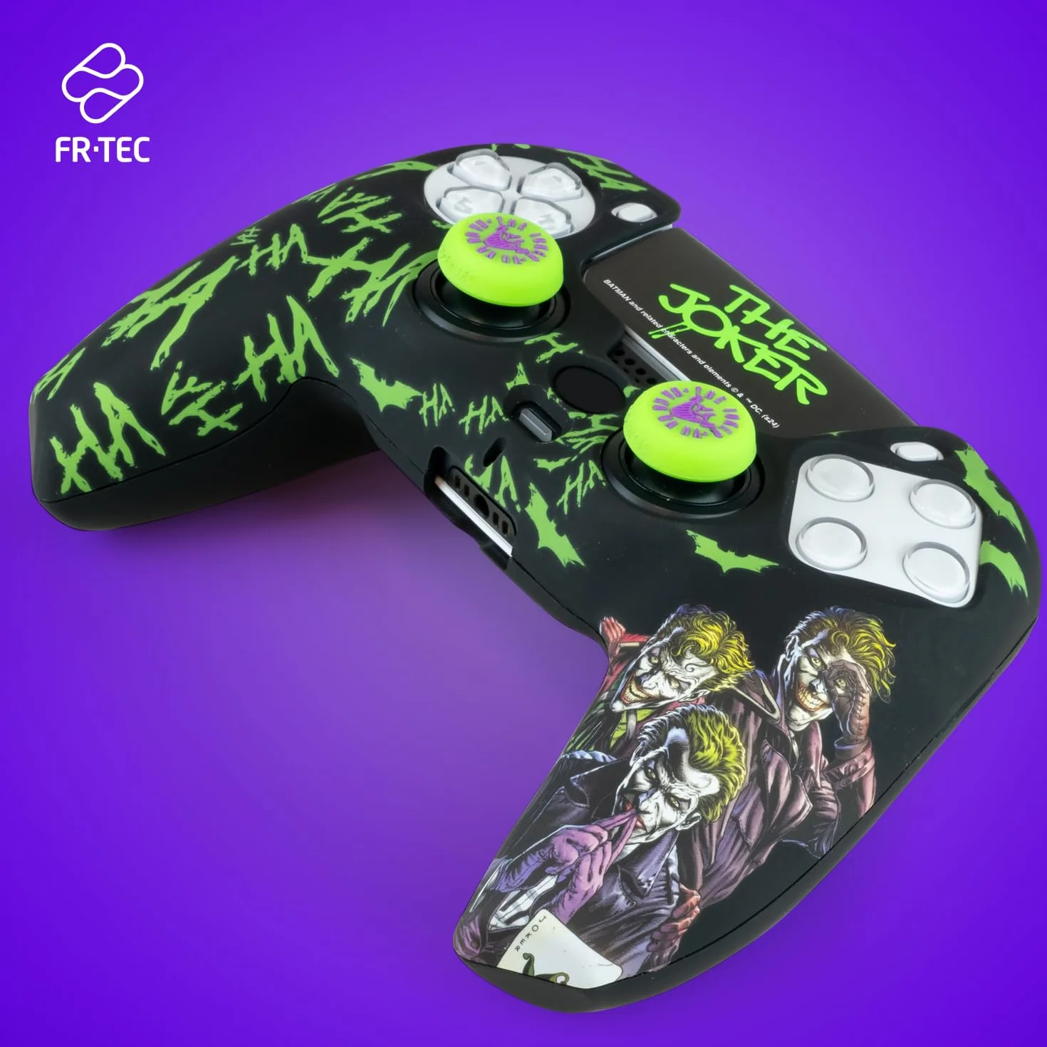 FRTEC Joker Combo Pack kontroler PS5, twarda obudowa + uchwyty + naklejka Touchpad do DualSense, PS5, oficjalna licencja