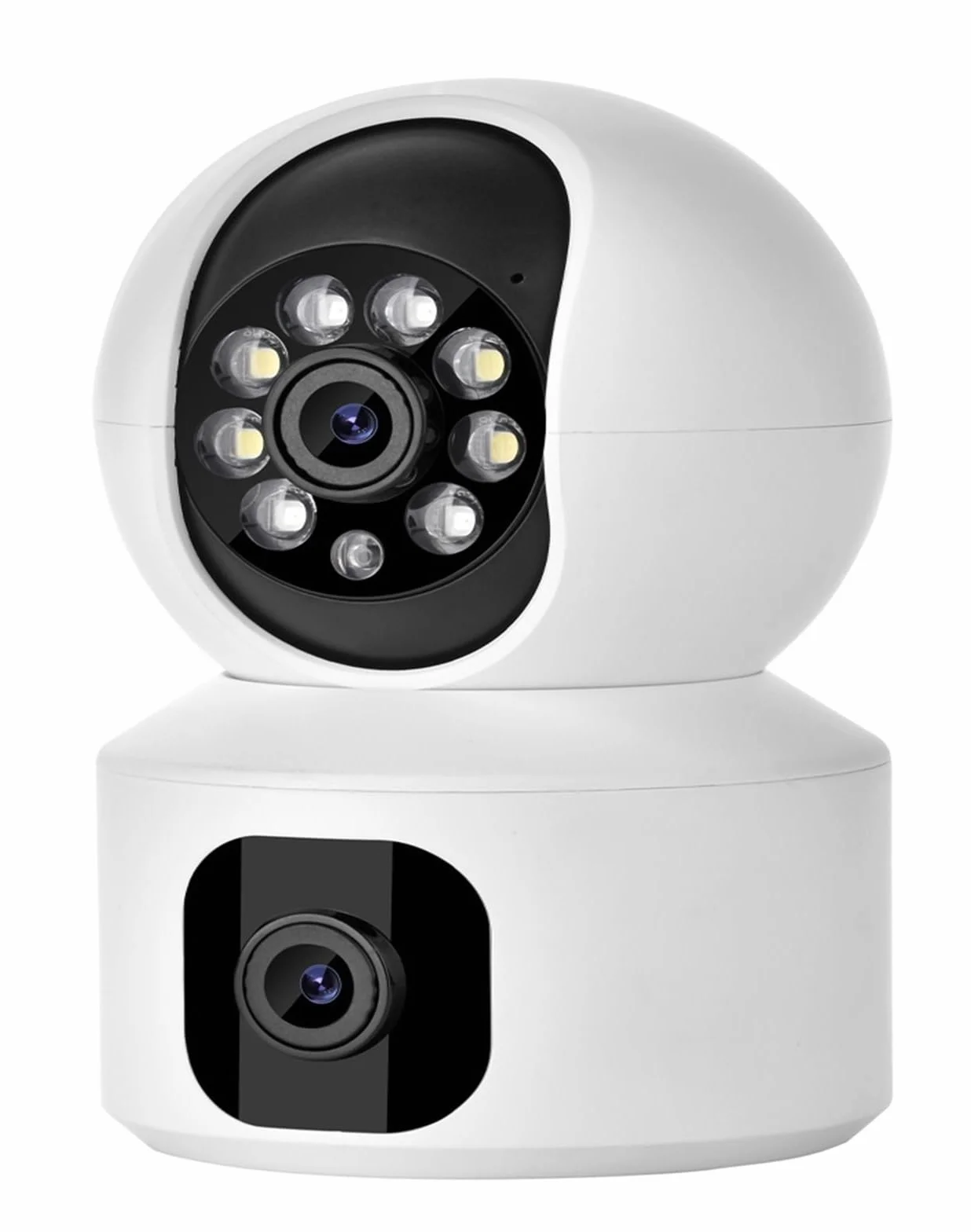 Kamery Monitoringu, 2K 4MP podwójny obiektyw kamera PTZ IP podwójny ekran kamera ochrony domu 3MP HD automatyczne śledzenie niania elektroniczna baby monitor nadzór wideo(3MP Add 64G)