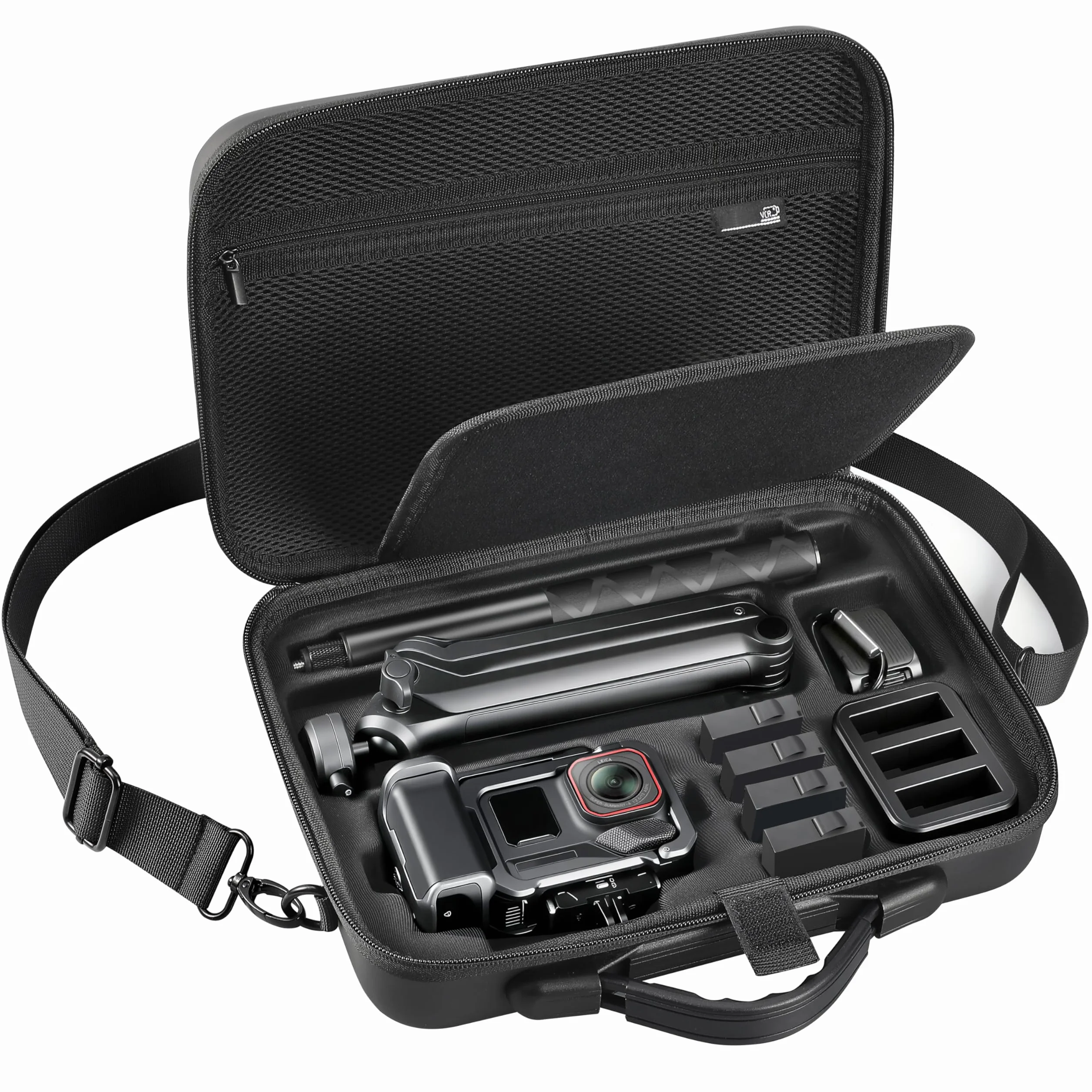 Torba transportowa na akcesoria do Insta360 ACE Pro/Ace Pro 2 Xplorer Grip Kit, torba na zdjęcia podróżne do Insta 360 Multi Mount/kijek do selfie 114 cm