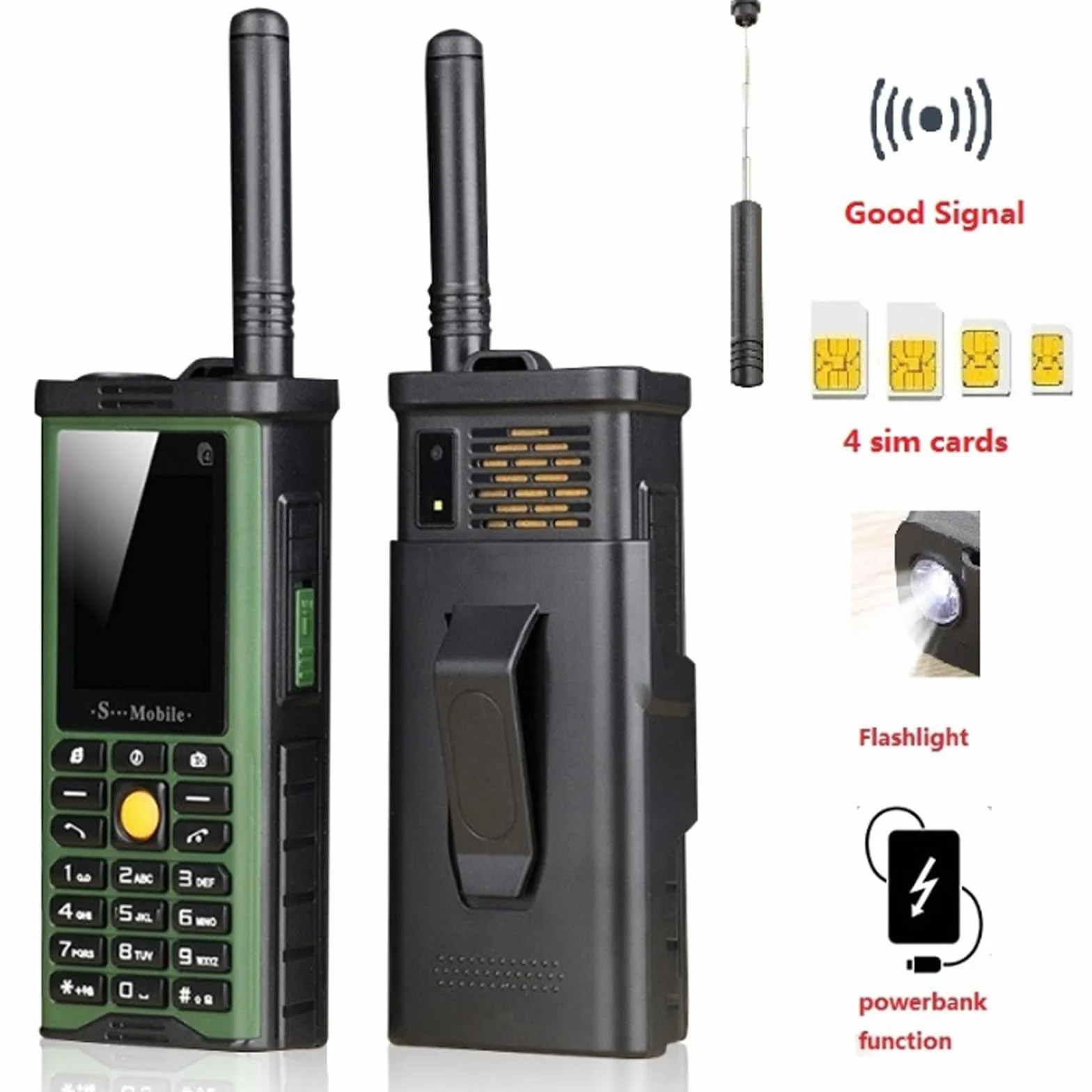 Podstawowy telefon komórkowy dla osób starszych, telefon komórkowy 2G z dużym przyciskiem, odblokowany, standard sygnału GSM, obsługa kart dual SIM + SD,Blue