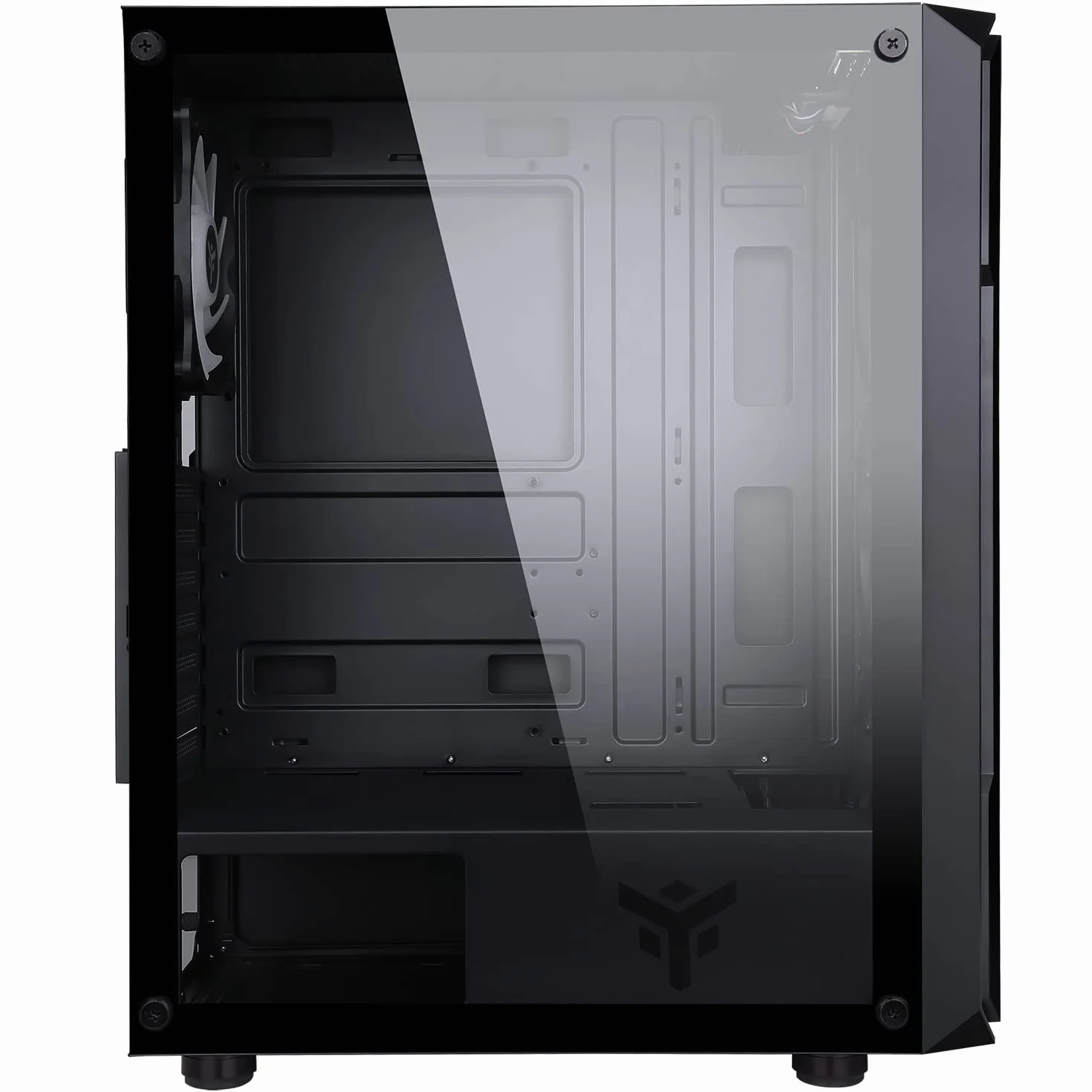 Itek Case Six Triangle - Gaming Middle Tower, 4x12cm ARGB Fan, USB3, panel boczny Temp Glass