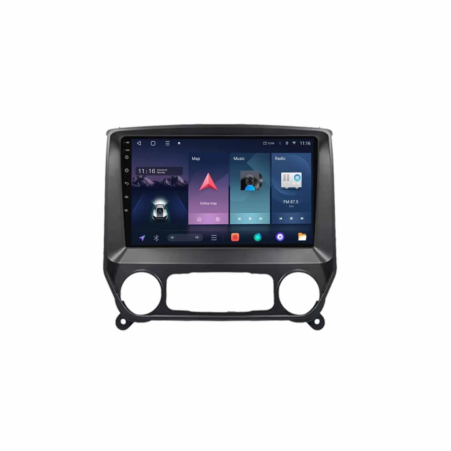 Car Radio dla Chevrolet Silverado 3 GMTK2 2014-2018 Android 15 9 Inch Touch Screen Rear View Camera For, 4 Core 4G+64G