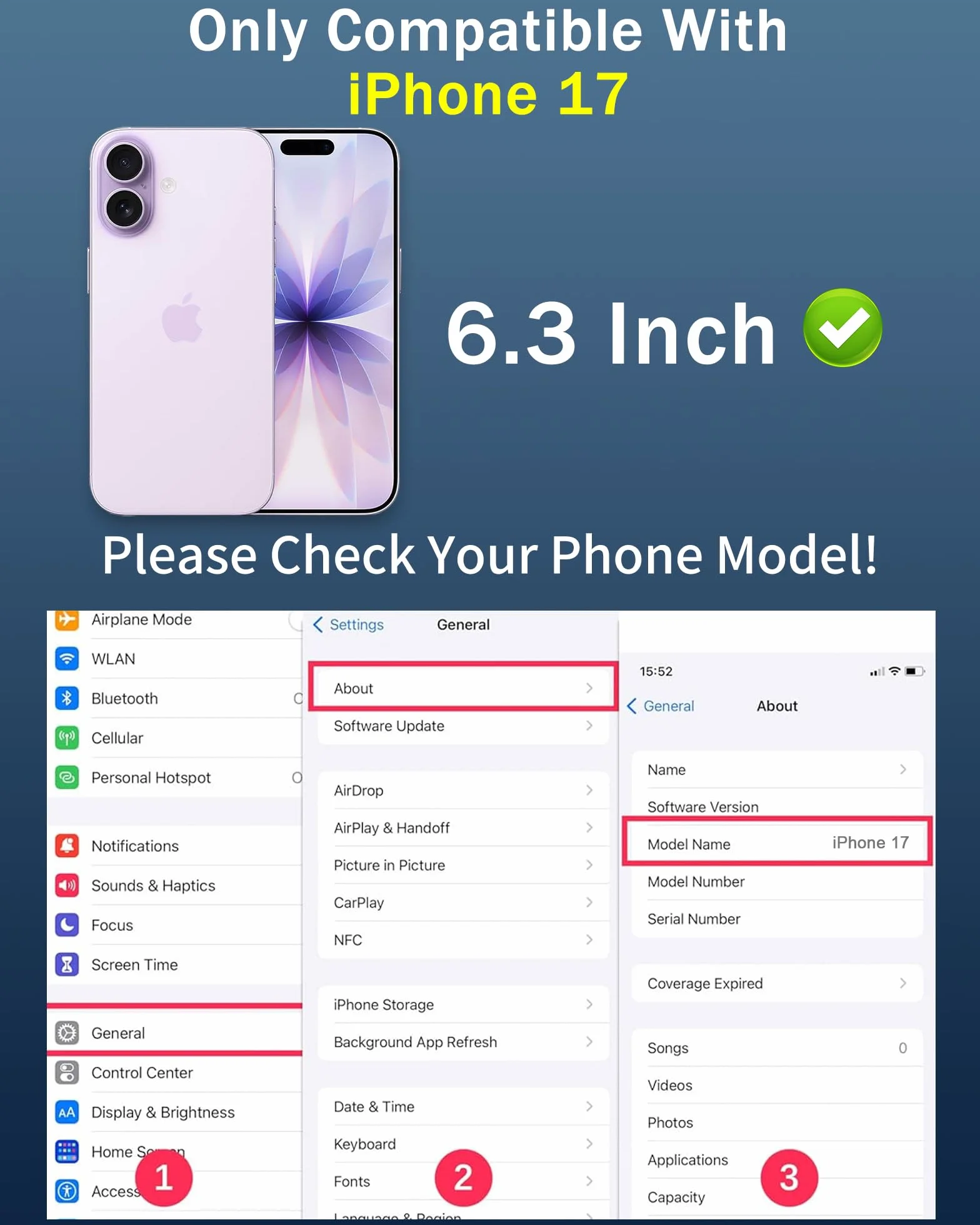 Folia ochronna na ekran do iPhone'a 17, gradientowe, kolorowe, odporne na szpiegowskie szkło hartowane do iPhone'a 17, 25°, odporna na zarysowania, niebieska (16 cm, niebieski)