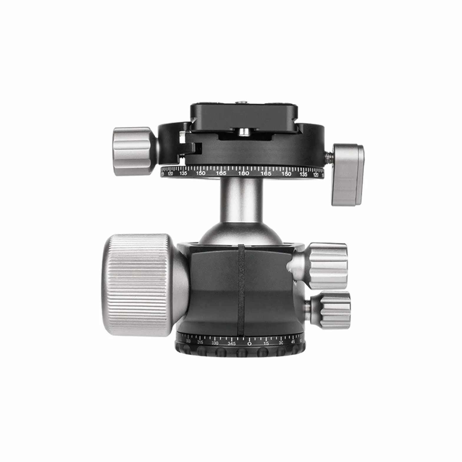 Aluminiowa Głowica Kulowa Statywu, Uchwyt Kulowy do Aparatu Panoramicznego 360, Uchwyt Kulowy z płytką Szybkiego Uwalniania 1/4", Idealny do Lustrzanki Cyfrowej Typu Monopod Slider, nośność