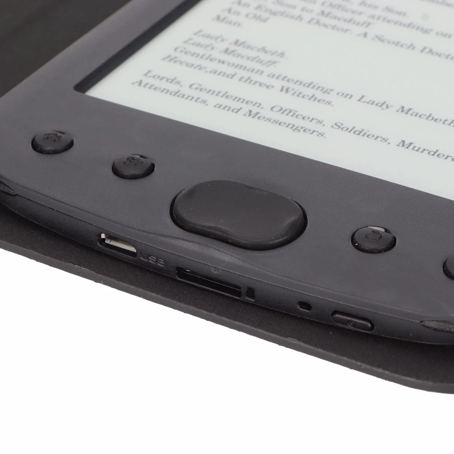 Czytnik E-booków, Długa żywotność Baterii 6 Cali 800x600 Ekran Atramentowy HD Ereader Materiał ABS z Etui Ochronnym do Czytania w Gospodarstwie Domowym