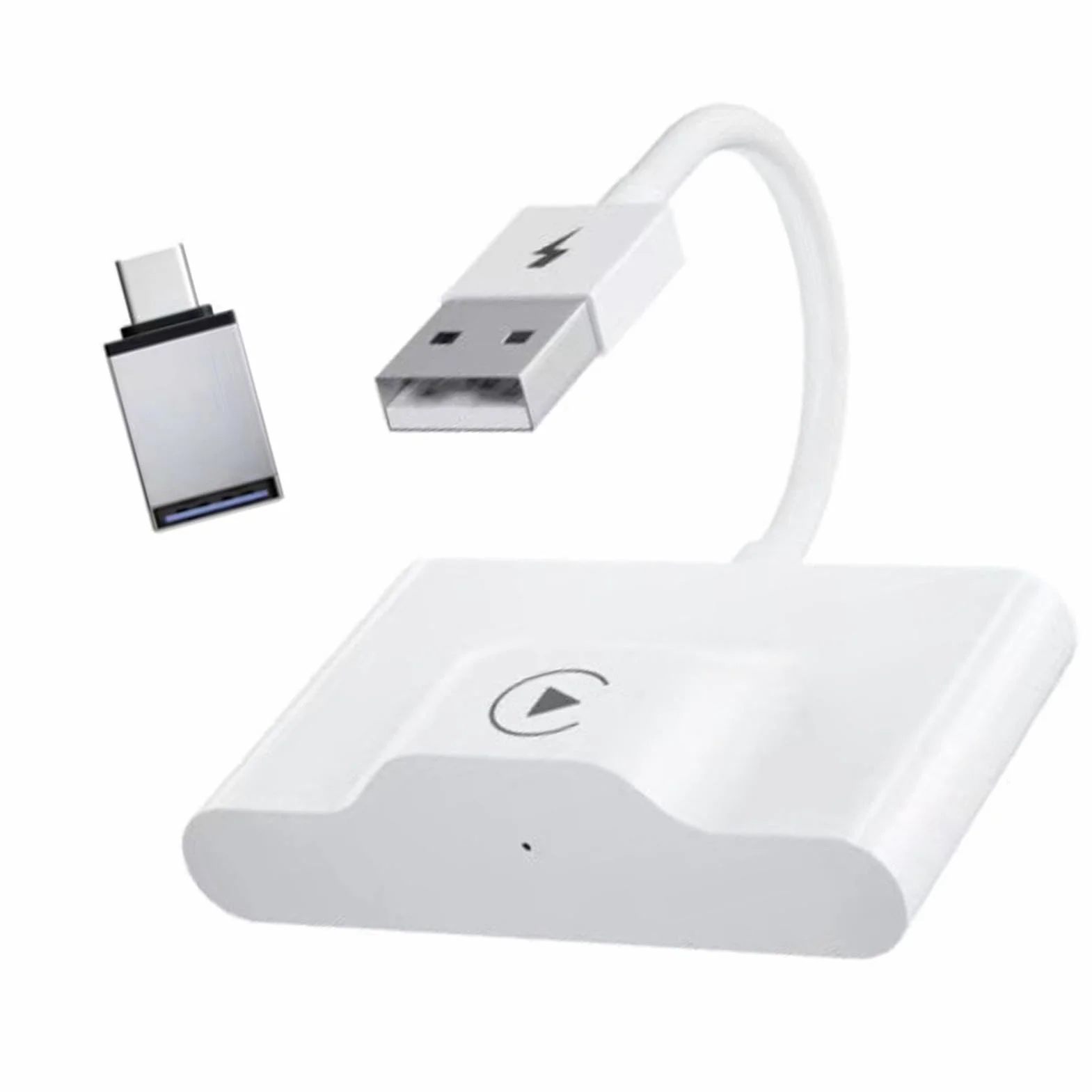 Adapter Carplay, Carplay Dongle Przewodowy do Bezprzewodowego Kompaktowego Interfejsu USB dla 'a (Wklęsła powierzchnia)