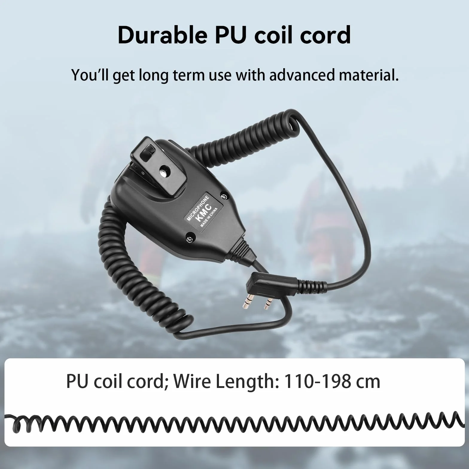 Głośnik Ręczny Retevis 2-Stykowy Radiotelefon Zdalny Głośnik Mikrofon Kompatybilny z Walkie Talkie Retevis RT24 RT28 RT27 Baofeng BF-888S UV-5R KENWOOD WOUXUN HYT TYT (2 Szt.)