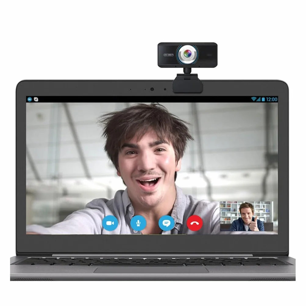 Kamera Internetowa Do Komputera Stacjonarnego Z Mikrofonem Kamera Internetowa 1080P Do Nauki Online, Z Ręcznym Ustawianiem Ostrości Do Laptopów/komputerów Mac/PC(1080P with Rtipod)