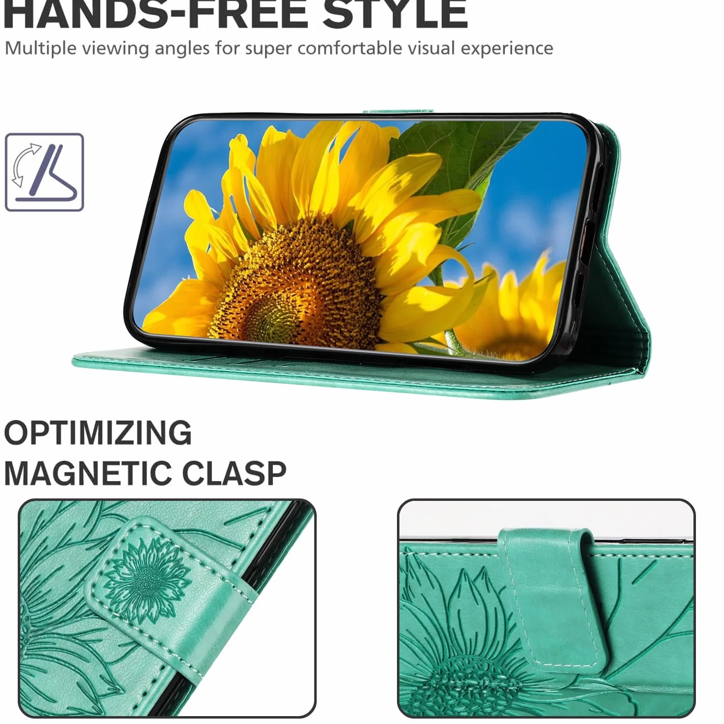 Etui z klapką do iPhone'a 15 Pro Max/15 Pro/15 Plus/15, etui na telefon odporne na wstrząsy z przegródką na karty, zapięciem magnetycznym, portfel ze skóry, czerwony, 15
