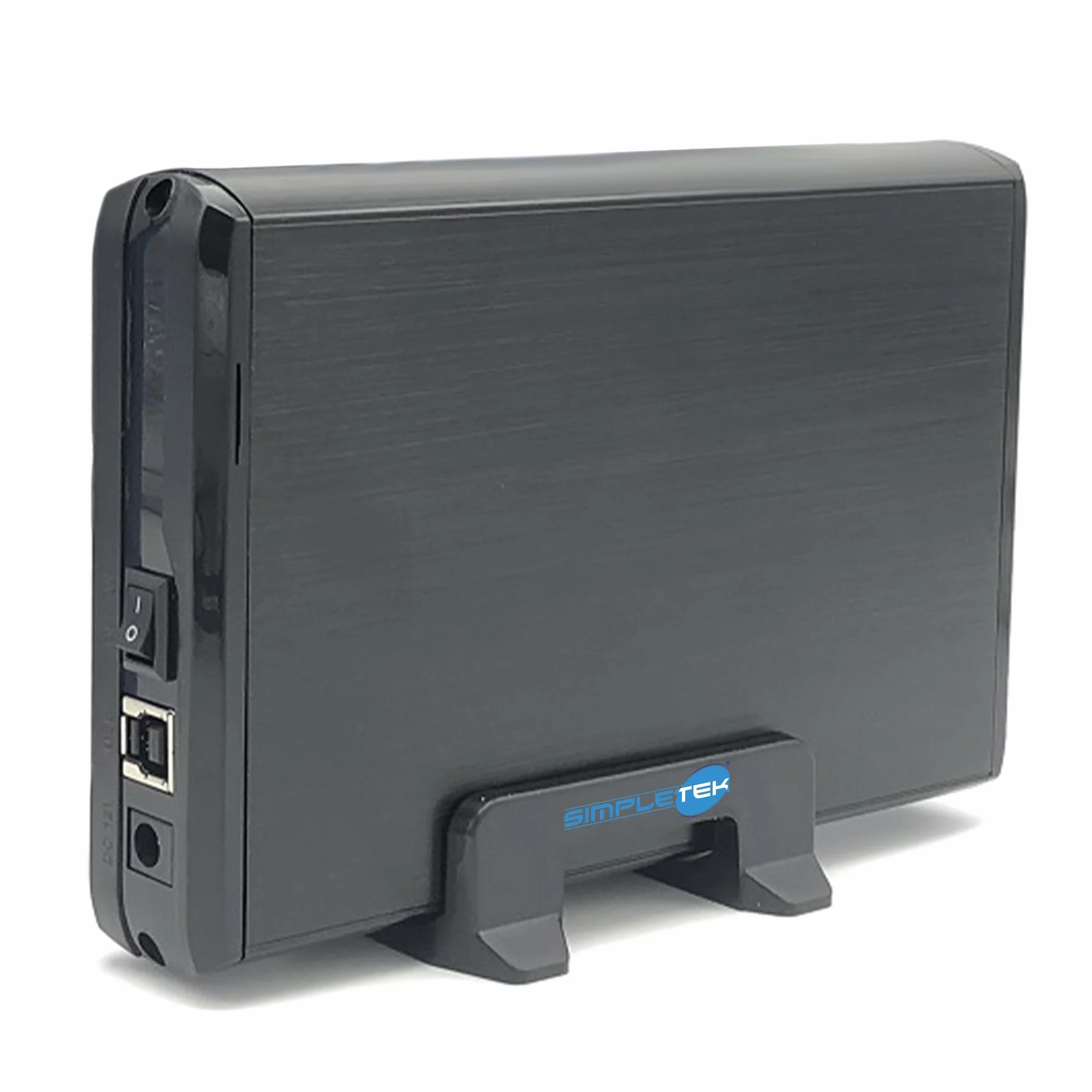SIMPLETEK Zewnętrzny dysk twardy 3 TB USB 3.2 Gen 1 z zewnętrznym zasilaczem, kompatybilny z każdym komputerem/serwerem (odnowiony)