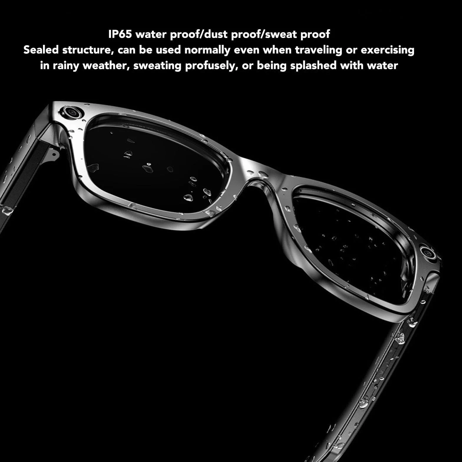 Annadue AI Smart Glasses z Aparatem, Okulary Bluetooth z Rozpoznawaniem Obrazu w Kamerze 1080p, Nagrywanie Wideo, Tłumaczenie AI z 25 Językiem Tłumaczenie do Nauki Podróży