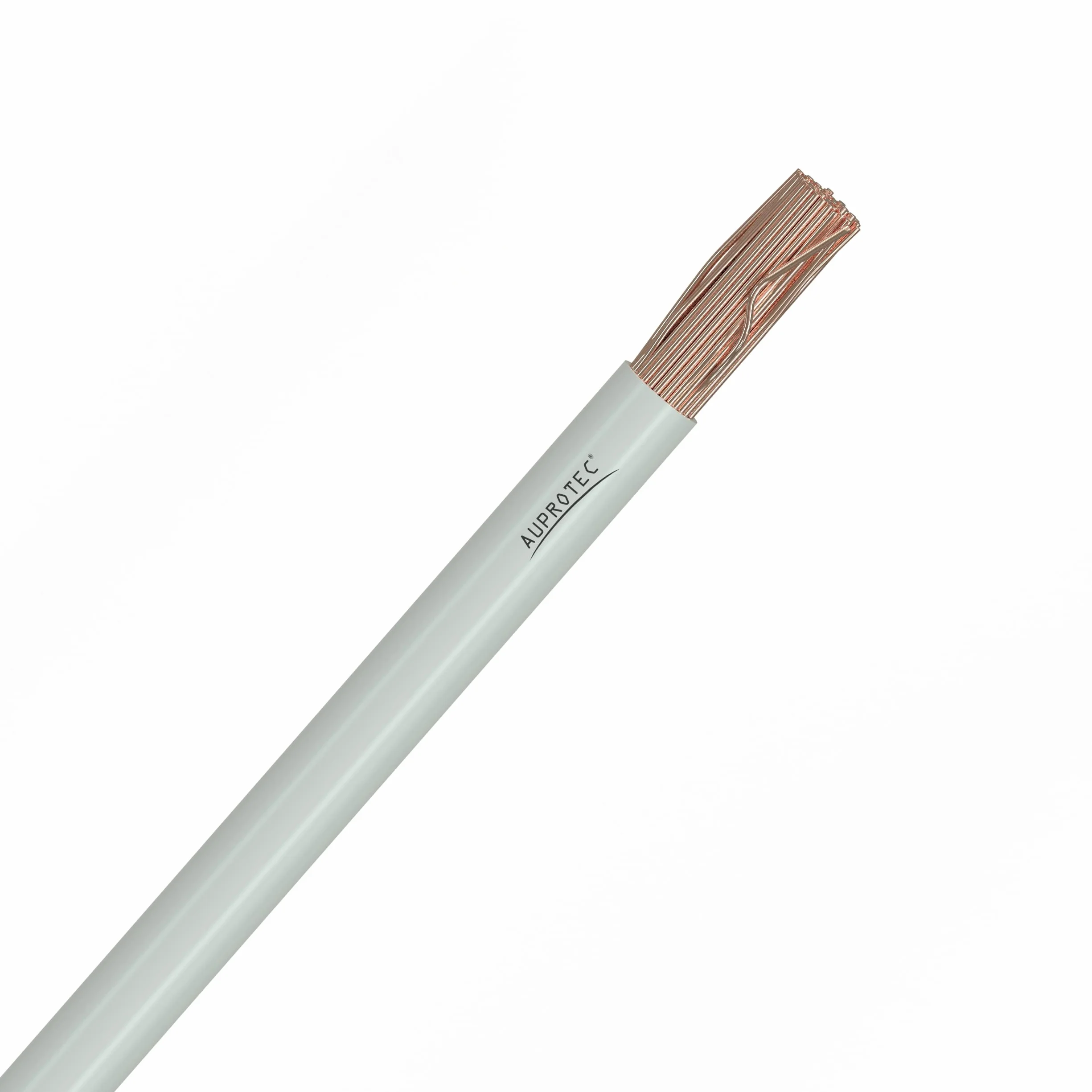 AUPROTEC przewód samochodowy 0,50 mm² FLRY-B jako pętla 5m lub 10m do wyboru: 10m, biały