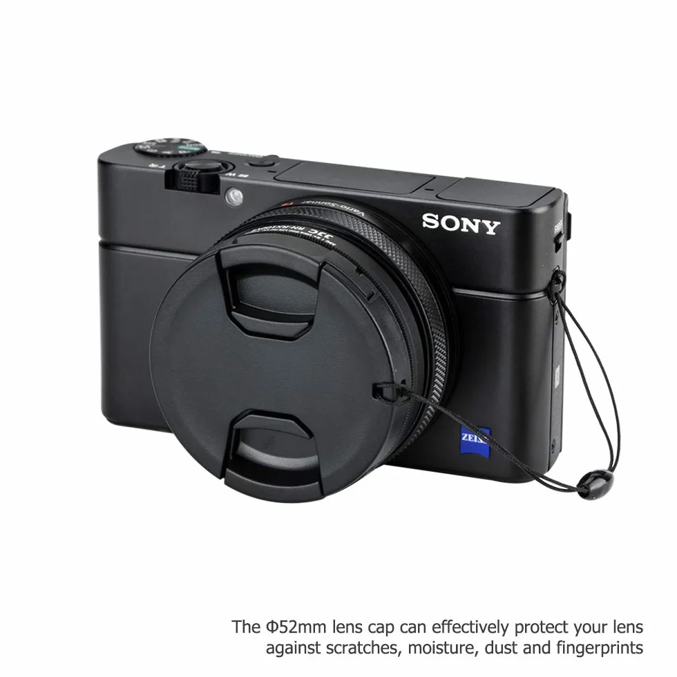 KIWIFOTOS Pierścień adaptera filtra i osłona obiektywu akcesoria pasuje do Sony RX100 VI RX100 VII RX100M6 RX100M7 ZV-1II ZV-1 do aparatu Canon G5X Mark II