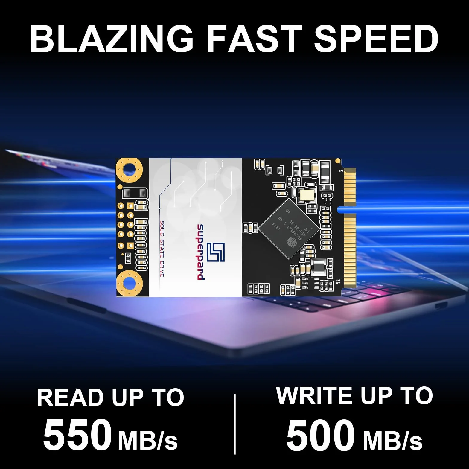 mSATA SSD 128 GB SATA III, wewnętrzny dysk twardy SSD, kompatybilny ze starszymi laptopami i komputerami przemysłowymi