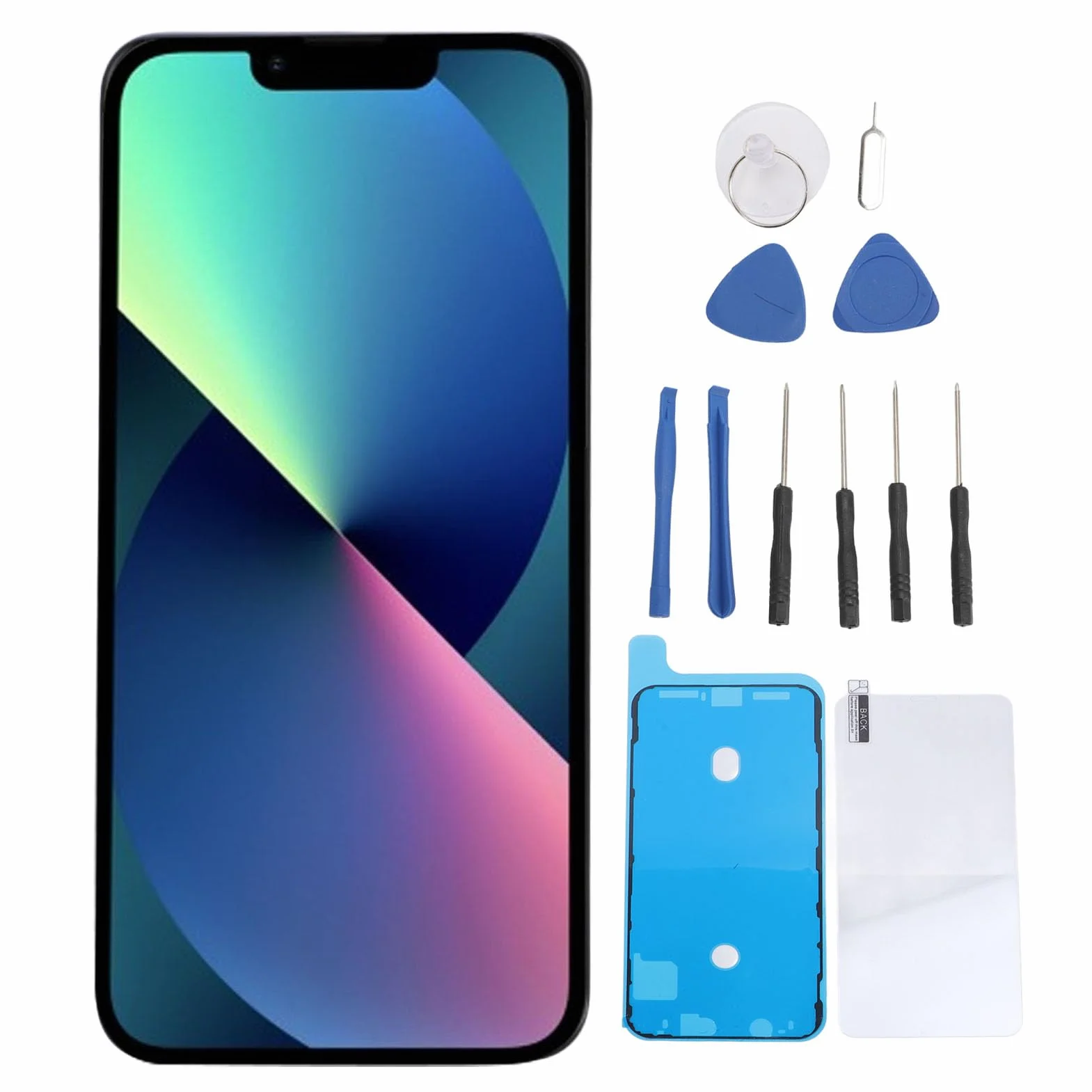 Generic Wymiana Ekranu Telefonu Wrażenia Wizualne Ultra HD z Zestawem Naprawczym do Ekranu Dotykowego 3D z Zabezpieczeniem ze Szkła Hartowanego XS Max