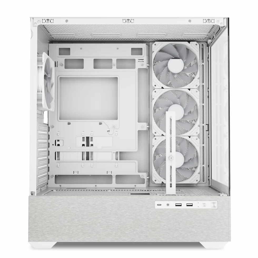 Sharkoon AK7 biała, obudowa ATX PC, ARGB