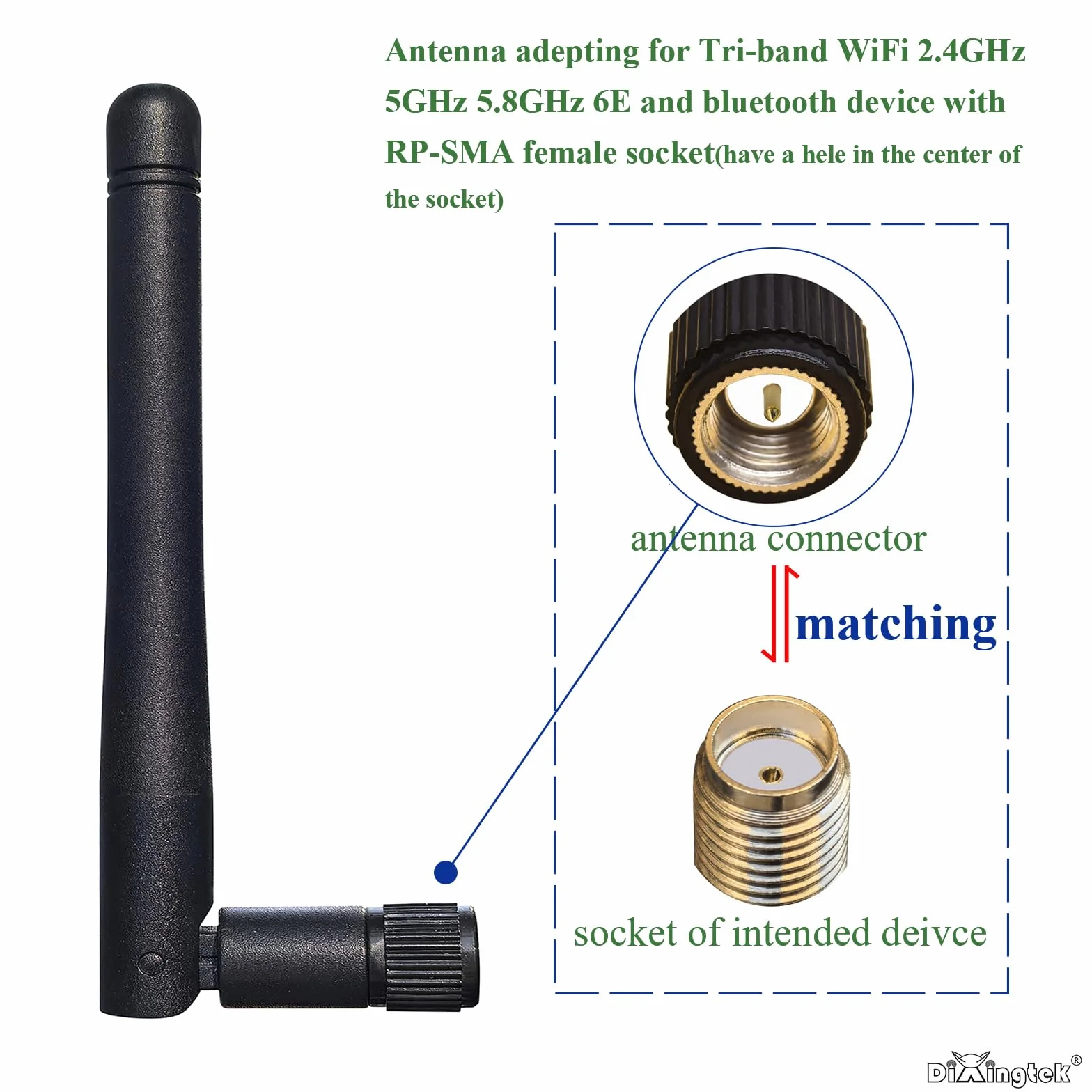 4 szt. 108 mm dwuzakresowe WiFi 2,4 g 5 g 5,8 g 6e antena męskie złącze SMA, kompatybilne z routerem WiFi PCI-E karta sieciowa adapter USB Security Video IoT antena WiFi