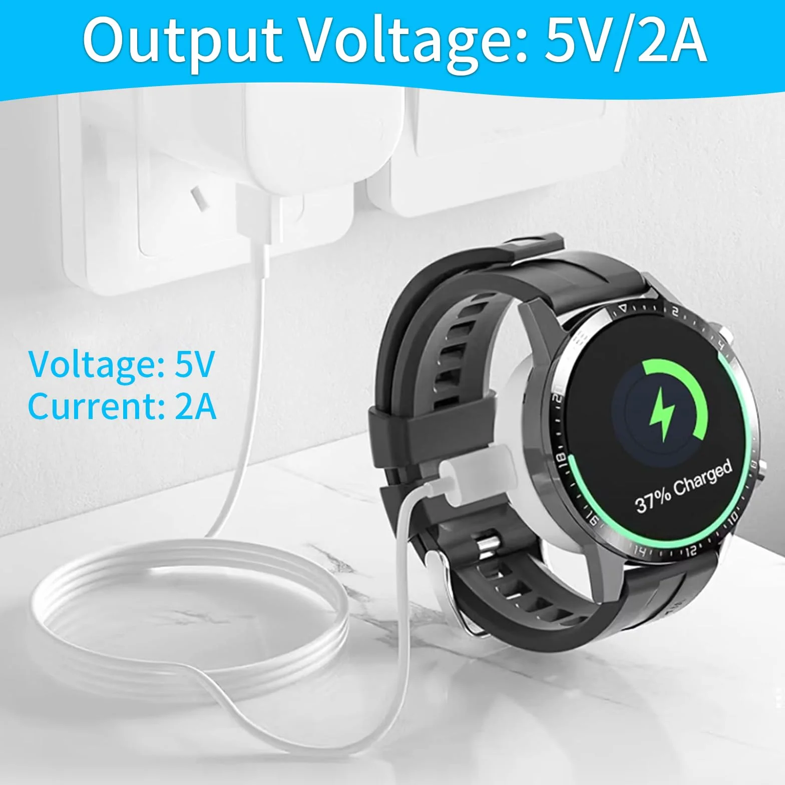 Ładowarka kompatybilna z Huawei Watch GT5/5 Pro/GT4/GT3 Pro/3 SE/GT2 Pro/GT Runner/Watch 4/4 Pro/3/Ultimate, stacja dokująca z kablem USB 1M