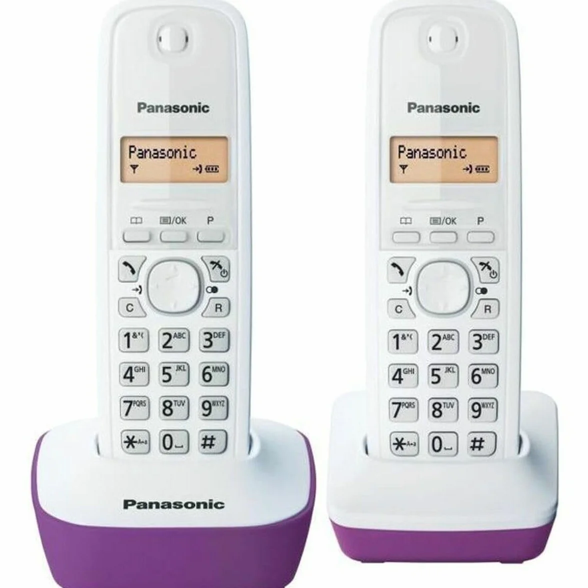 TELEFON FIXE PANASONIC TELEPHONE DECT DUO Pourpre