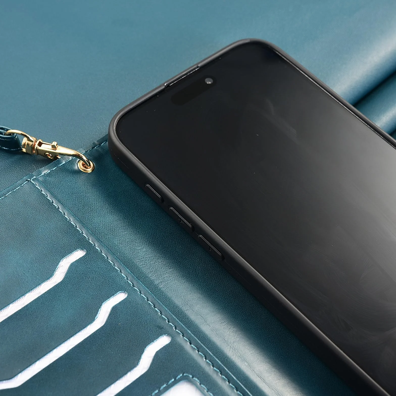Czarne, S26 Ultra, Etui do Samsung Galaxy S26 Ultra/S26+/S26, Skórzane etui z klapką i składanym uchwytem Anti-Falling Cover