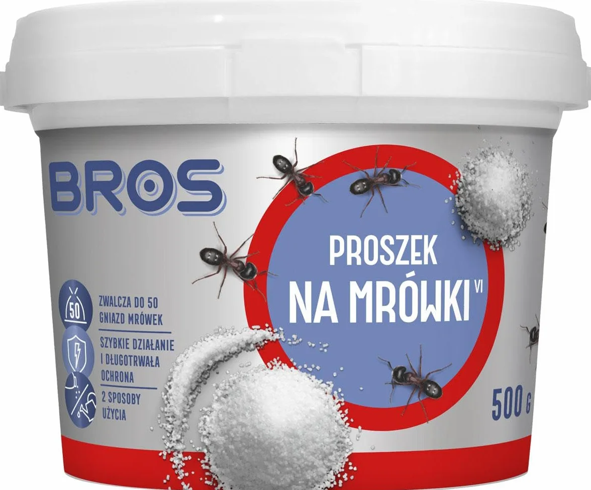 BROS Proszek na mrówki 500g Uniwersalny preparat do likwidacji mrówek