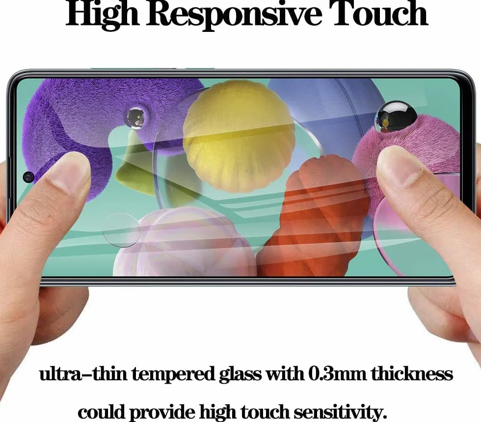Osłona ekranu do Samsung Galaxy A35 5G 16.5 cm, ochrona ekranu ze szkła hartowanego z osłoną obiektywu aparatu, ochrona przed szpiegowaniem, odporna na zarysowania, czarna osłona do Galaxy