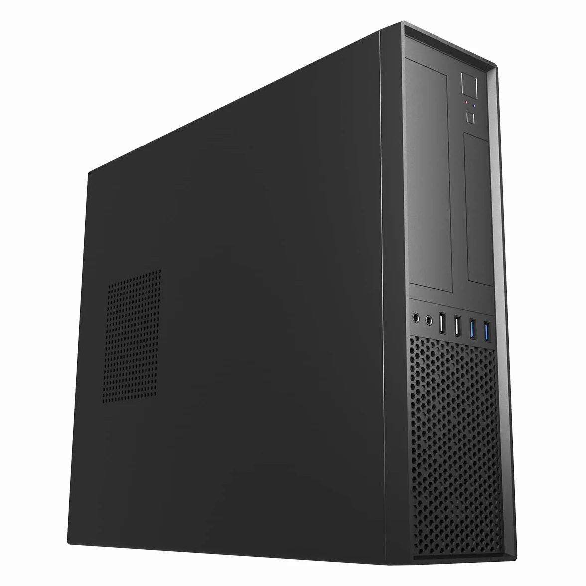 UNYKAch Obudowa komputera Micro ATX UK3001 Black PC Box Łączność: 2 x 2.0 USB Y 2 X 3.0. Obsługa czcionek formatu TFX.