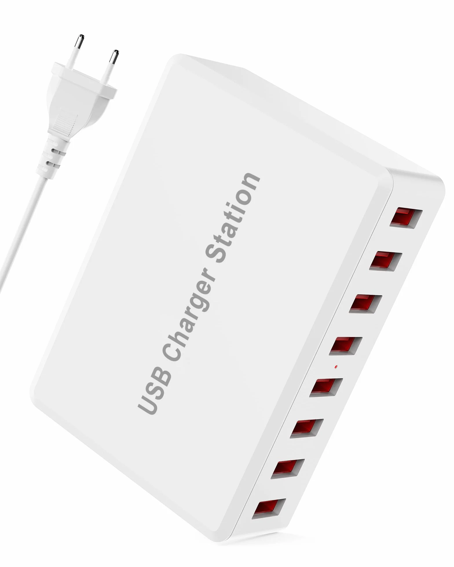 Ładowarka USB wielokrotna, Rsydmny 50W Ładowarka USB 8-portowy zasilacz USB, 5V 10A Stacja ładowania USB-A do wielu urządzeń, Stacja ładująca USB dla iPhone 15/14/13 Pro Max iPad Samsung S23, Huawei