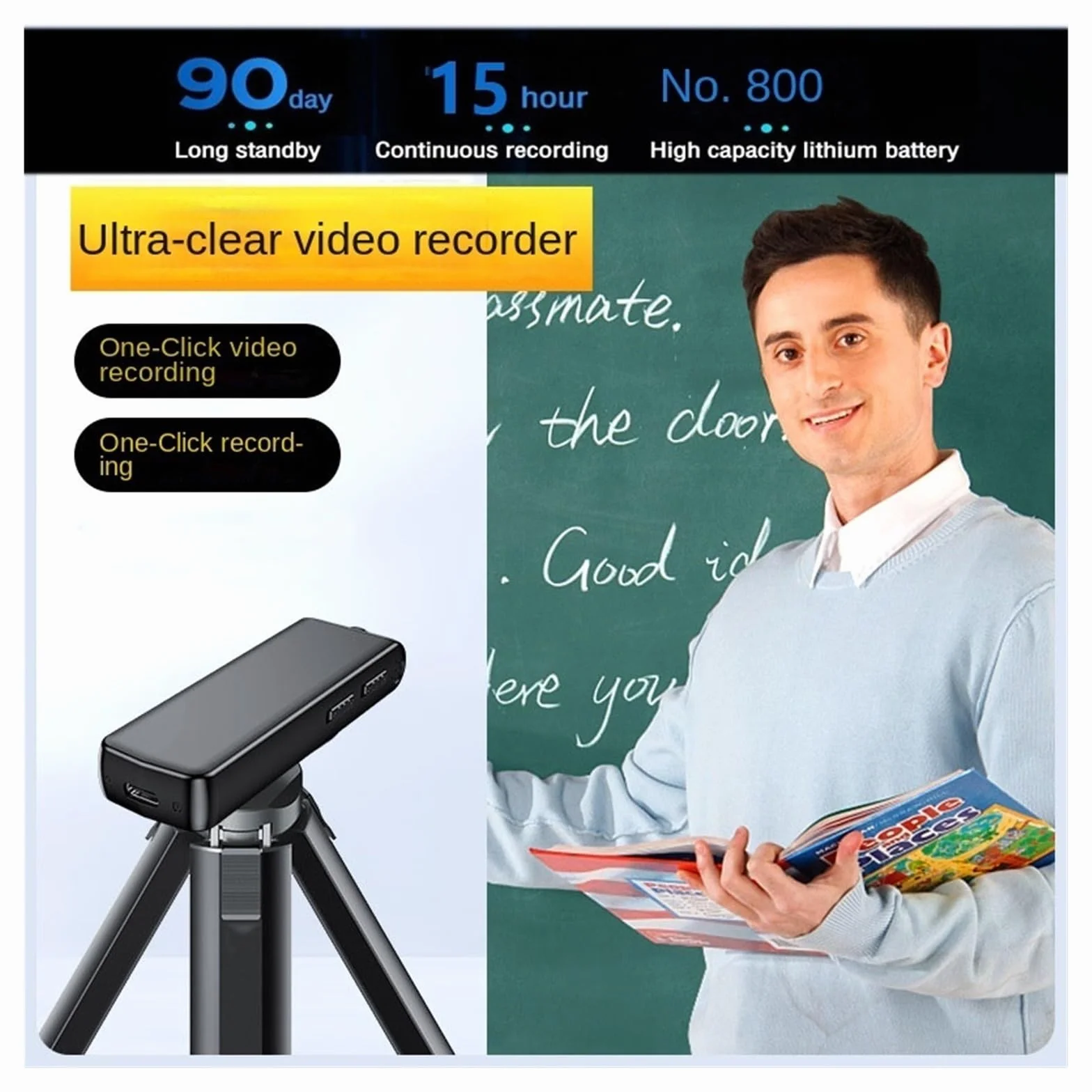 Kamera akcji Rower sportowy kamera na korpus 1080P Mini obrót kamera na deskę rozdzielczą wideo Audio dyktafon motocykl motor Motion Digtal Camera(Add 64gb card,A19 Camera)