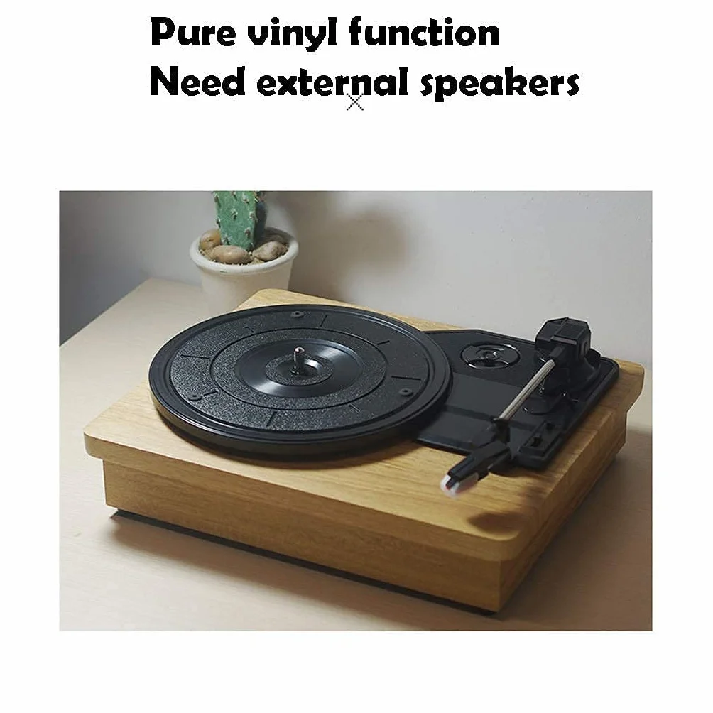 Odtwarzacz płyt retro, 3-biegowy fonograf Bluetooth, przenośna walizka z wbudowanymi głośnikami stereo do płyt winylowych